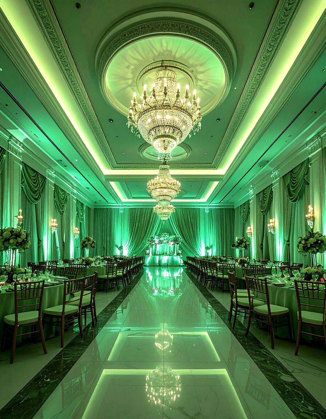 Sage Green Accent Lighting - 30 Stunning Sage Green Wedding Ideas for a Serene Day