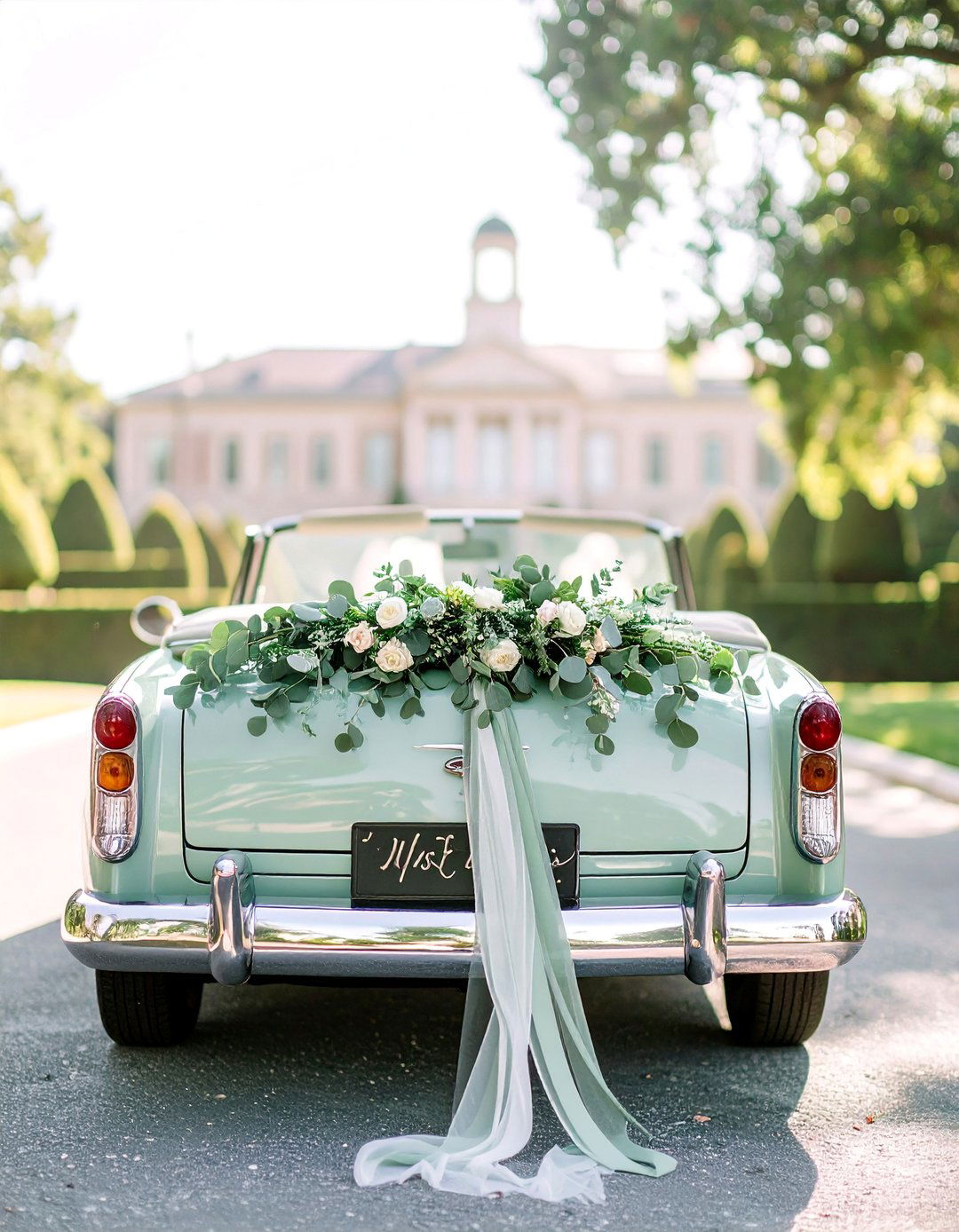 Sage Green Wedding Getaway Car Decor - 30 Stunning Sage Green Wedding Ideas for a Serene Day