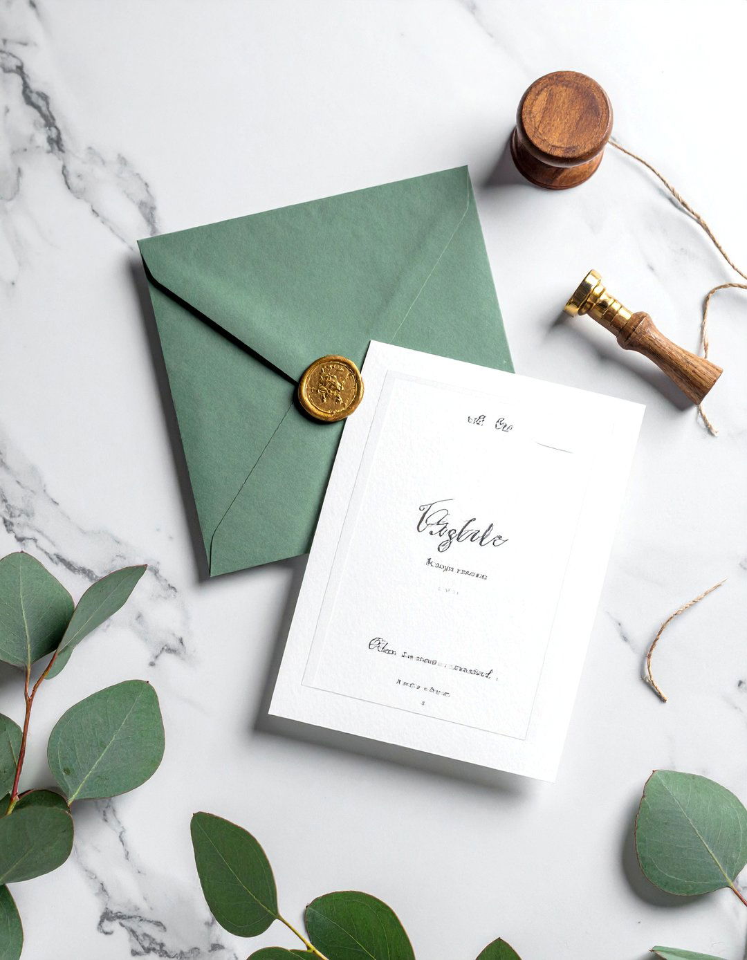 Sage Green Wedding Invitations with Calligraphy - 30 Stunning Sage Green Wedding Ideas for a Serene Day