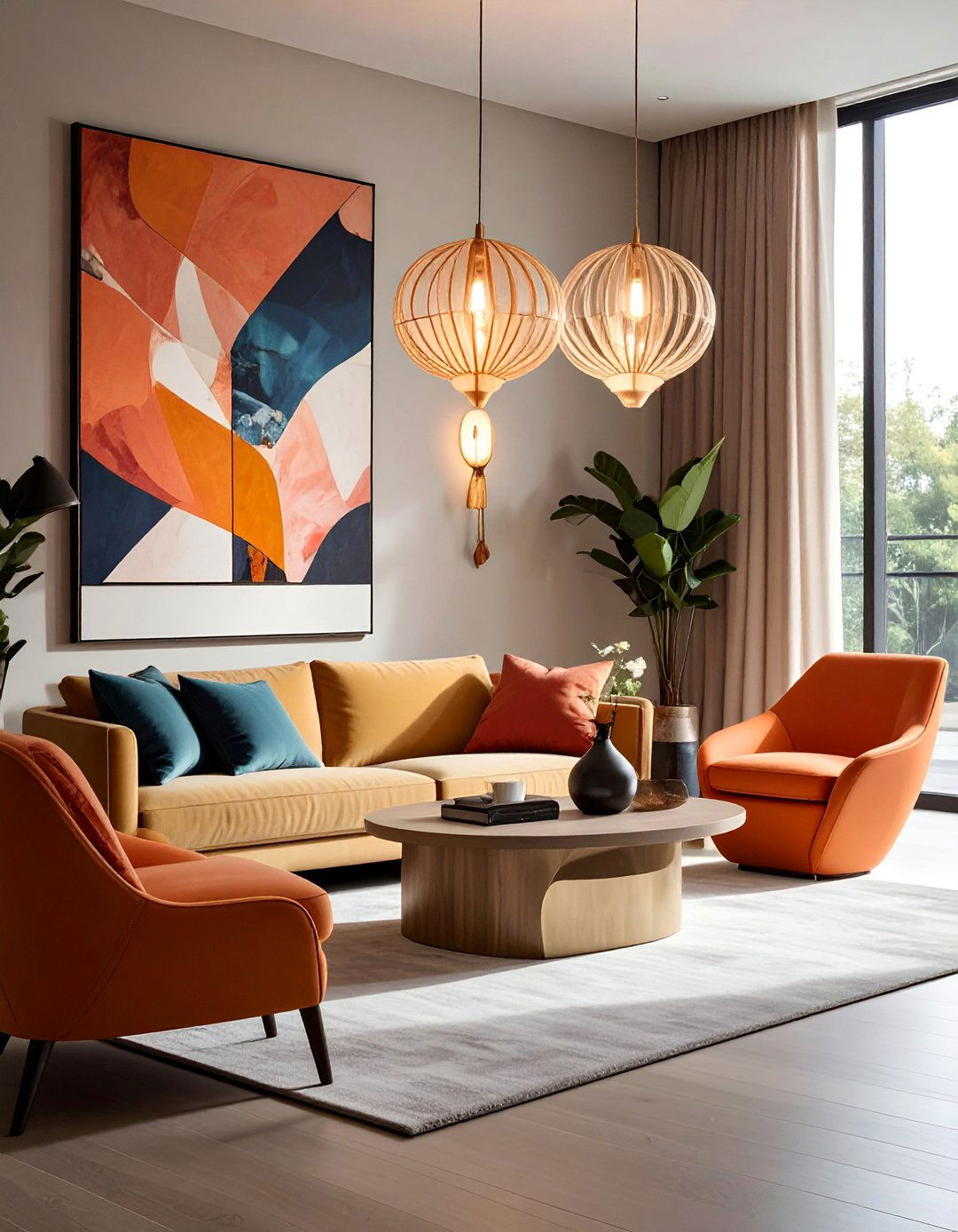Sculptural Floor Lamp Statements - 20 Living Room Lighting Ideas to Brighten Your Space