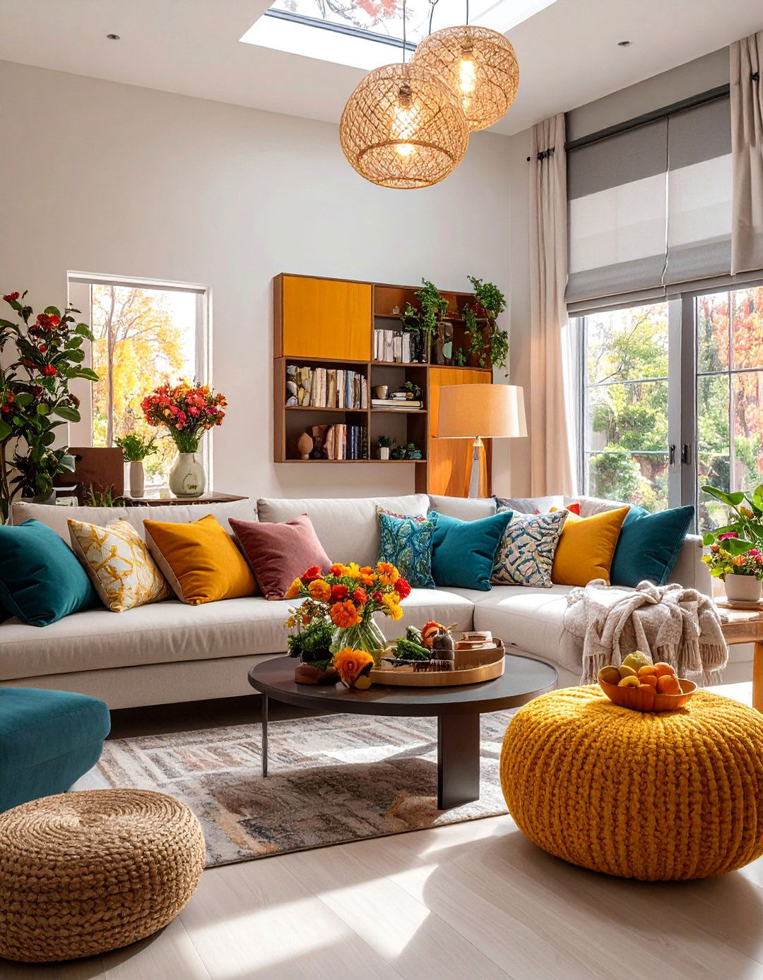 Seasonal Adaptability - 25 Organic Modern Living Room Design Ideas for Serenity