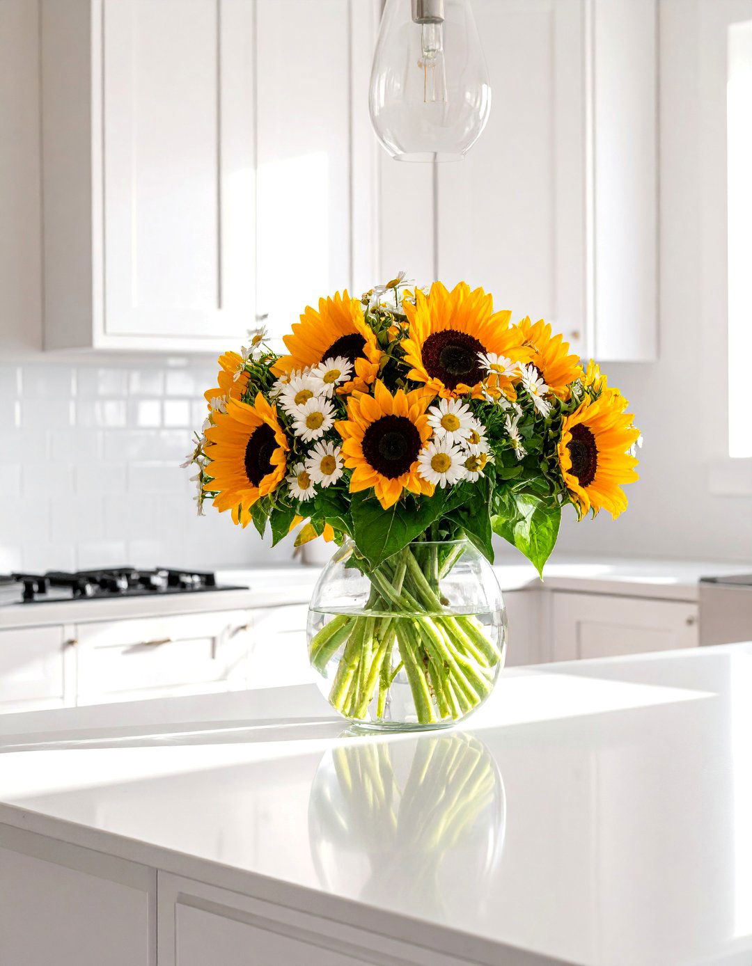 Seasonal Fresh Flower Arrangements Throughout the House - 20 Housewarming Decoration Ideas for a Warm Welcome