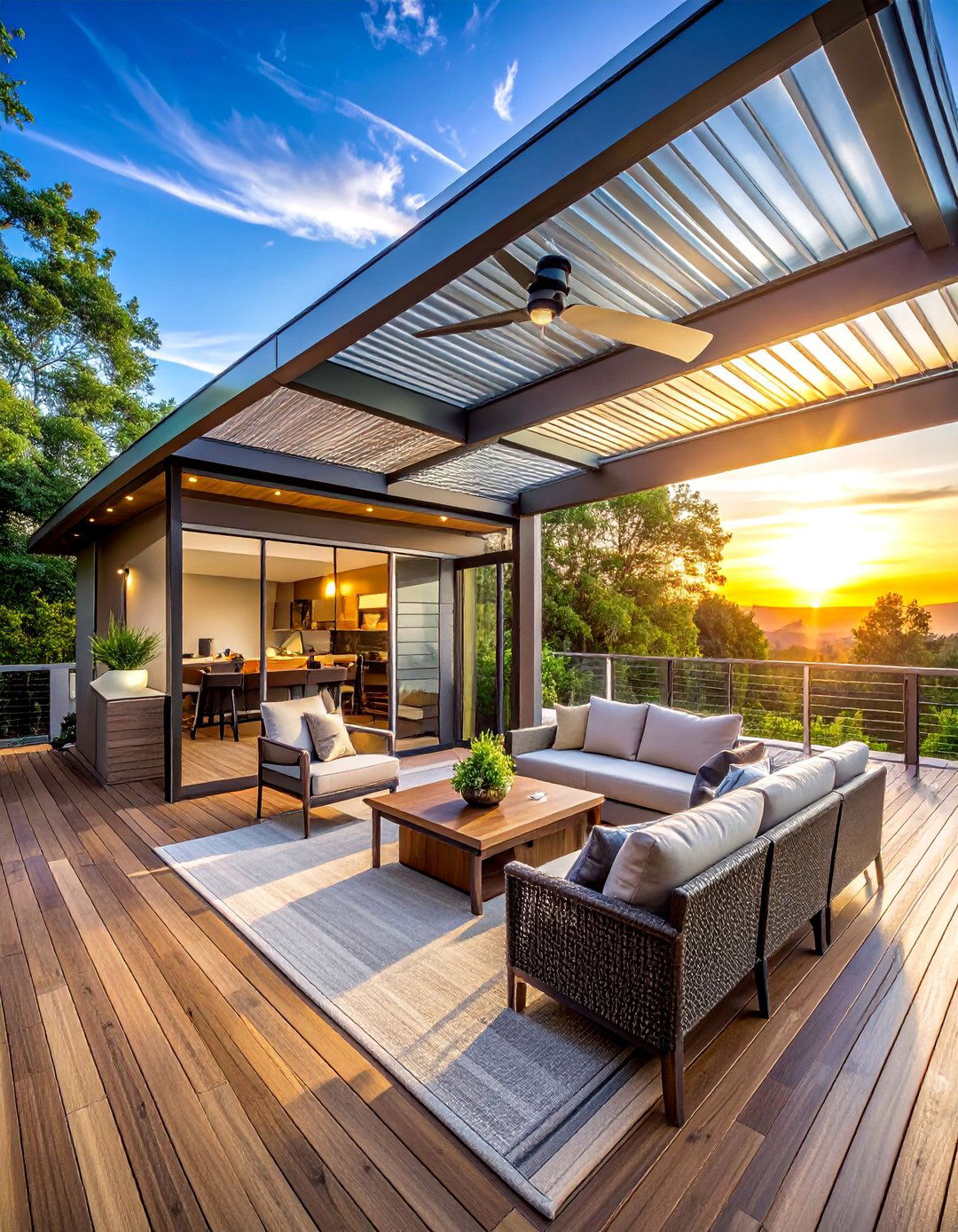 Seasonal Three Season Room - 30 Large Deck Ideas for Outdoor Entertaining and Relaxation