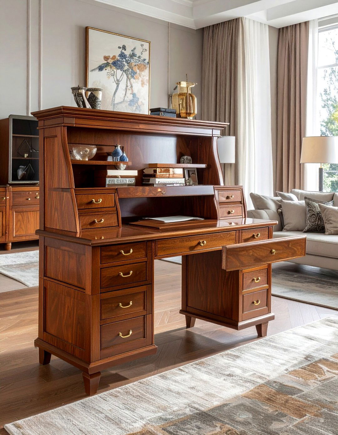 Secretary Desk Living Room Integration - 30 Desk in Living Room Ideas for a Functional Space