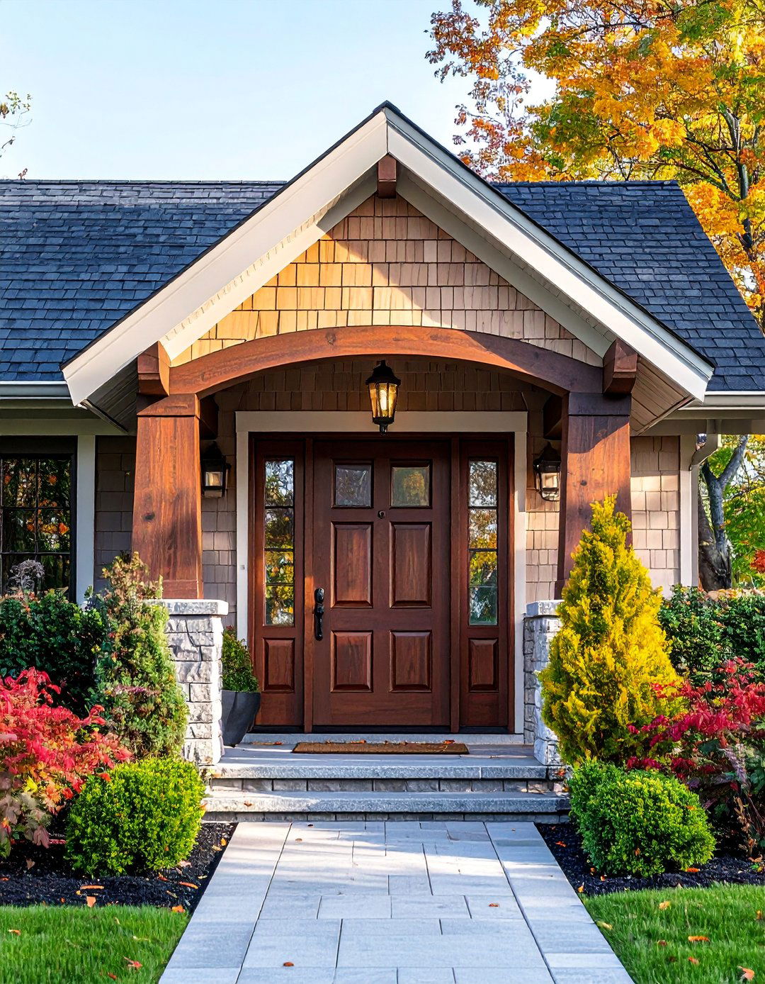 Shingle Roof Front Door Canopy - 20 Front Door Canopy Ideas for a Welcoming Entrance