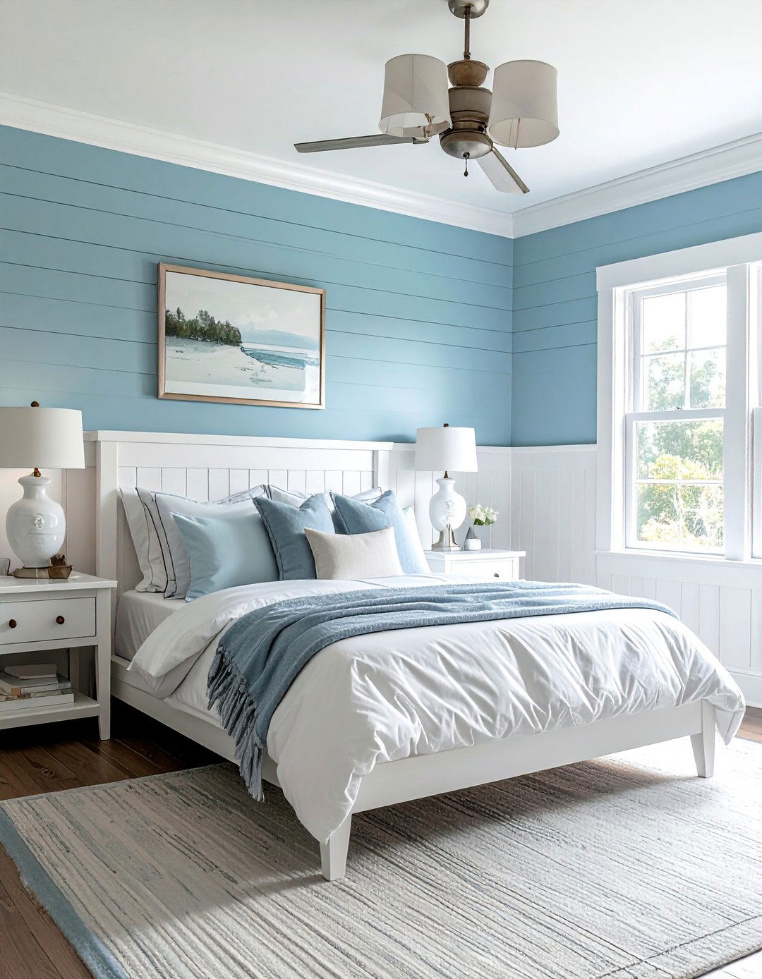 Shiplap Bedroom Wainscoting - 30 Shiplap Bedroom Ideas for a Rustic and Chic Look