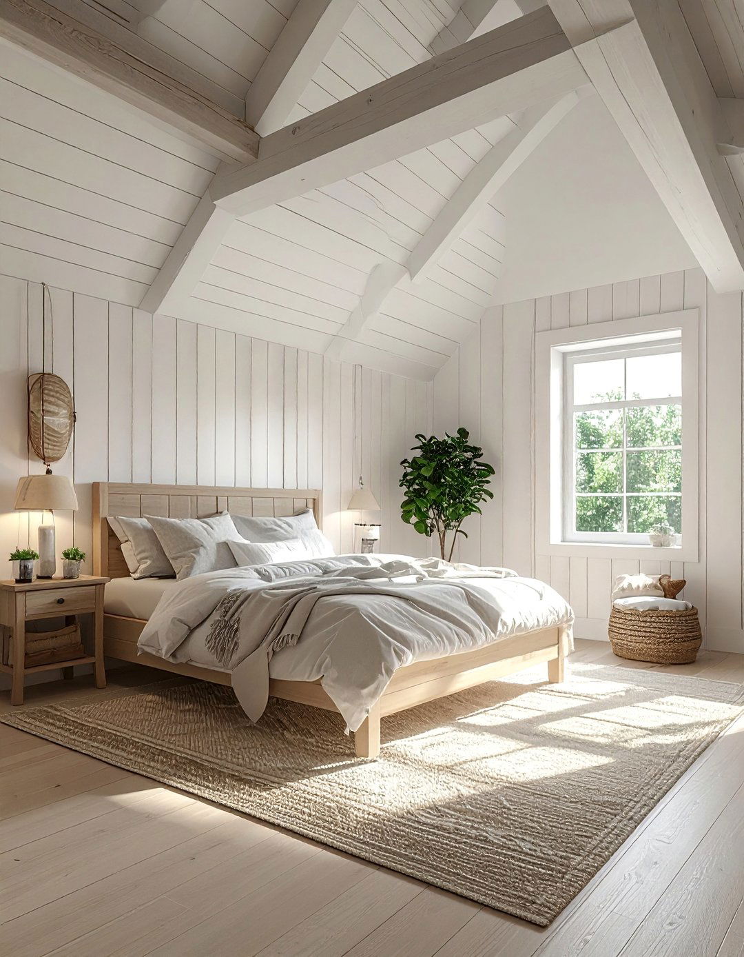 Shiplap Bedroom in an Attic Space - 30 Shiplap Bedroom Ideas for a Rustic and Chic Look