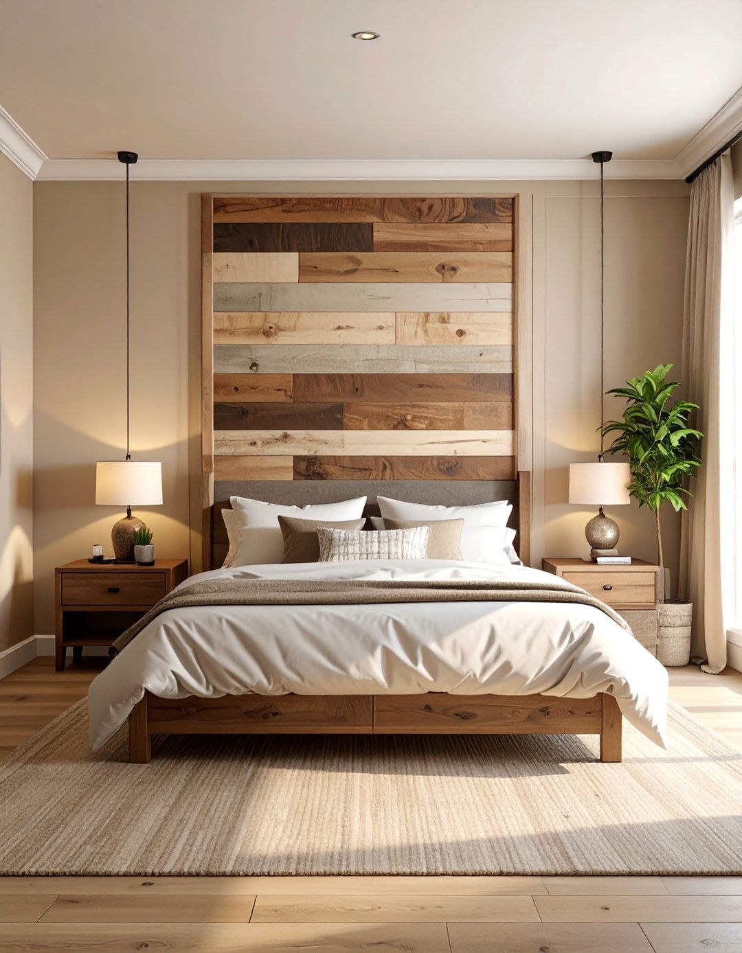 Shiplap Headboard Creation - 30 Shiplap Bedroom Ideas for a Rustic and Chic Look