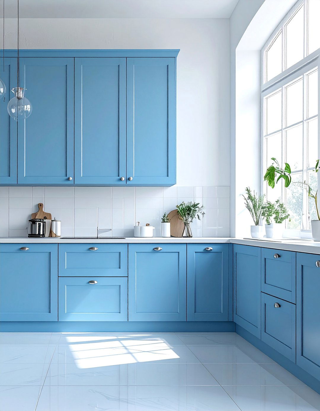 Sky Blue Kitchen Cabinets for an Airy Feel - 20 Light Blue Kitchen Cabinets Ideas for a Fresh Look