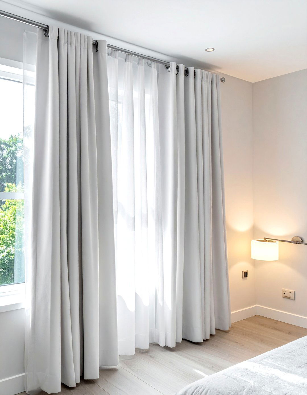 Sleek Grommet Top Closet Curtains - 30 Closet Curtain Ideas for Stylish Storage