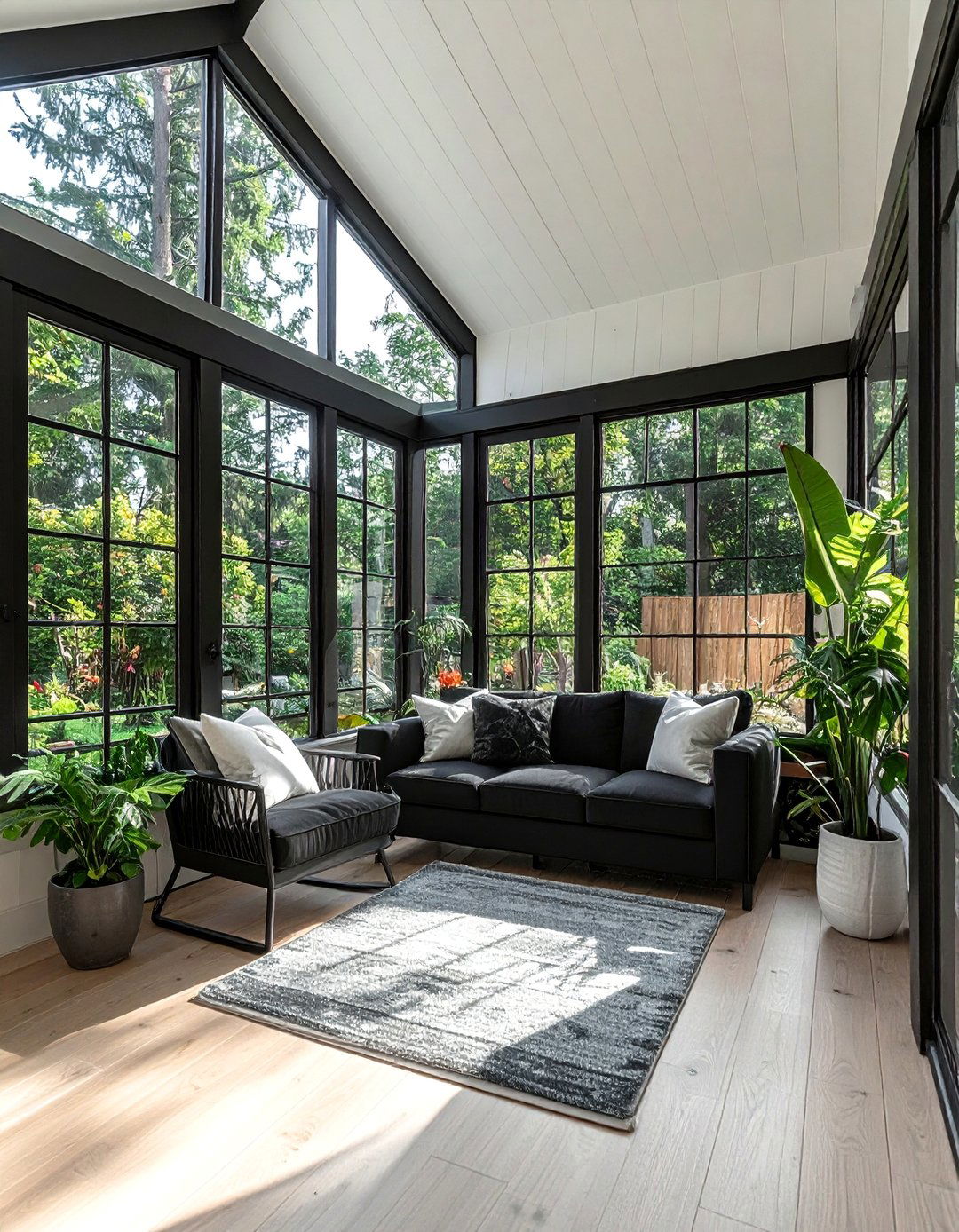 Small Black Sunroom Optimization - 20 Black Sunroom Ideas for a Stylish Retreat