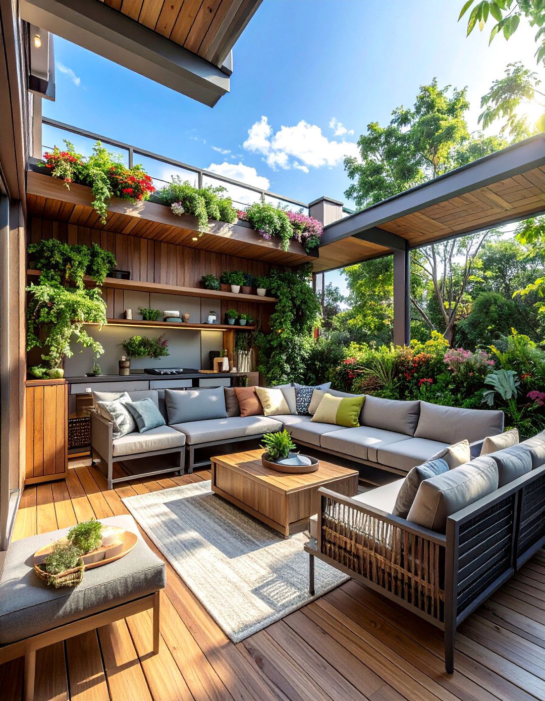 Small Space Maximization - 30 Large Deck Ideas for Outdoor Entertaining and Relaxation