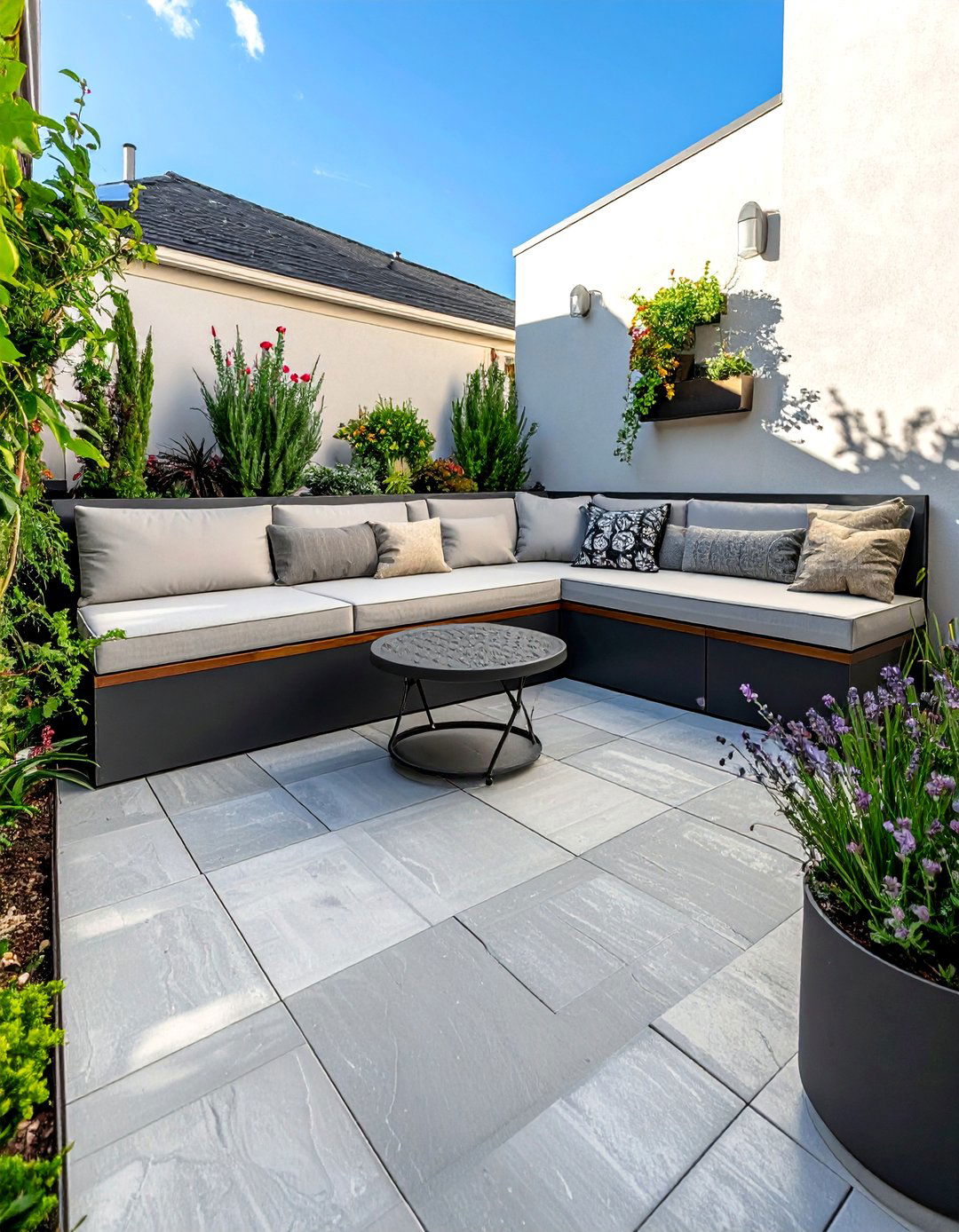 Small Sunken Patio for Compact Yards - 20 Sunken Patio Ideas for a Unique and Cozy Outdoor Retreat
