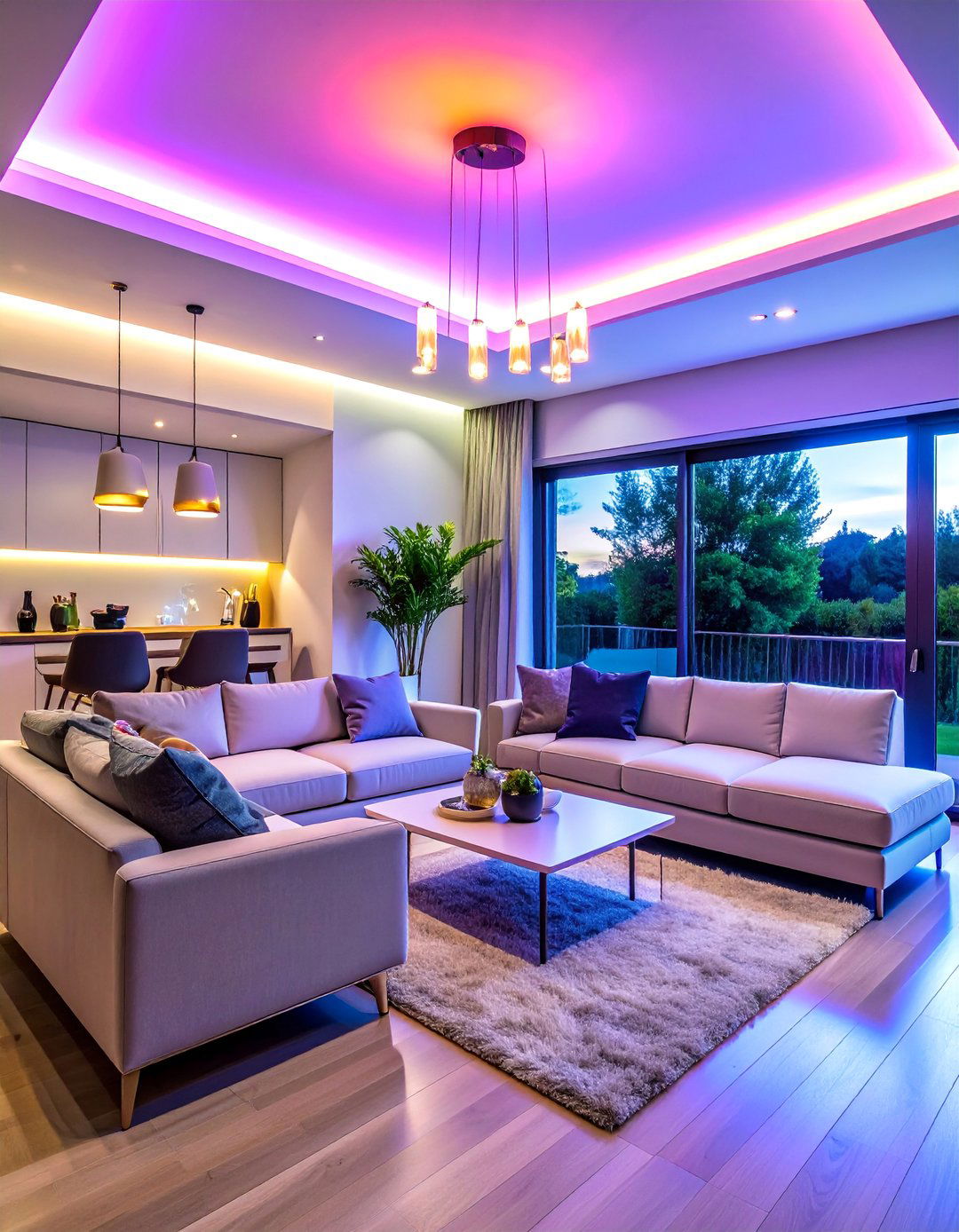 Smart Lighting Integration - 20 Living Room Lighting Ideas to Brighten Your Space