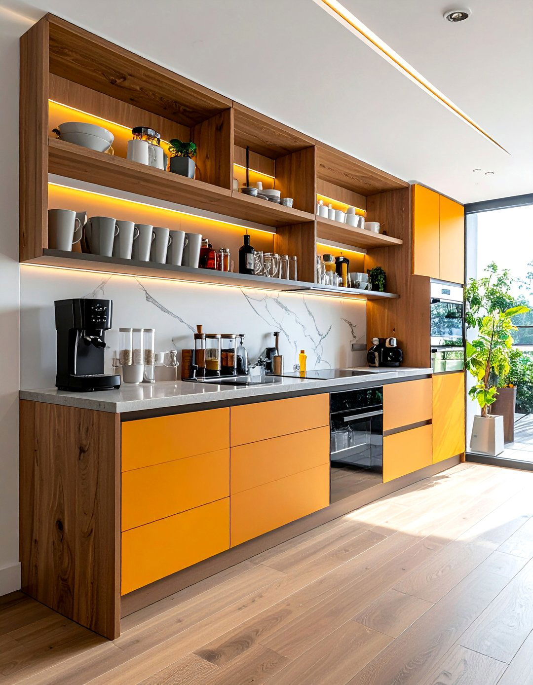 Smart Storage Coffee Cabinet - 40 Coffee Bar Ideas to Elevate Your Home Brewing Station