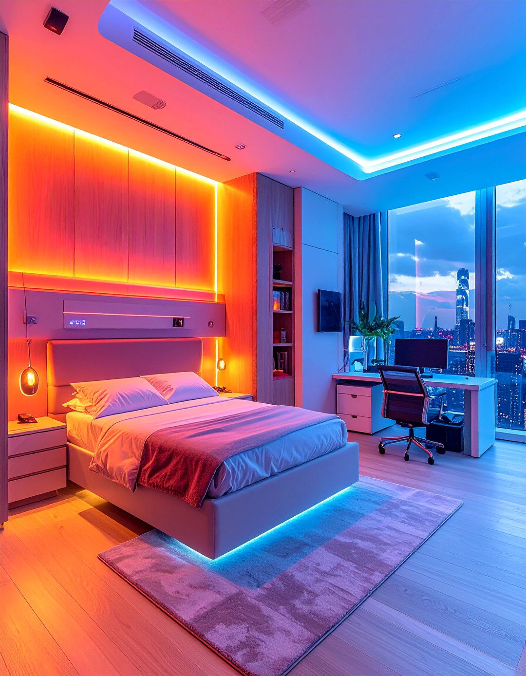 Smart Technology Office Guest Bedroom - 30 Office Guest Room Ideas for a Functional Space