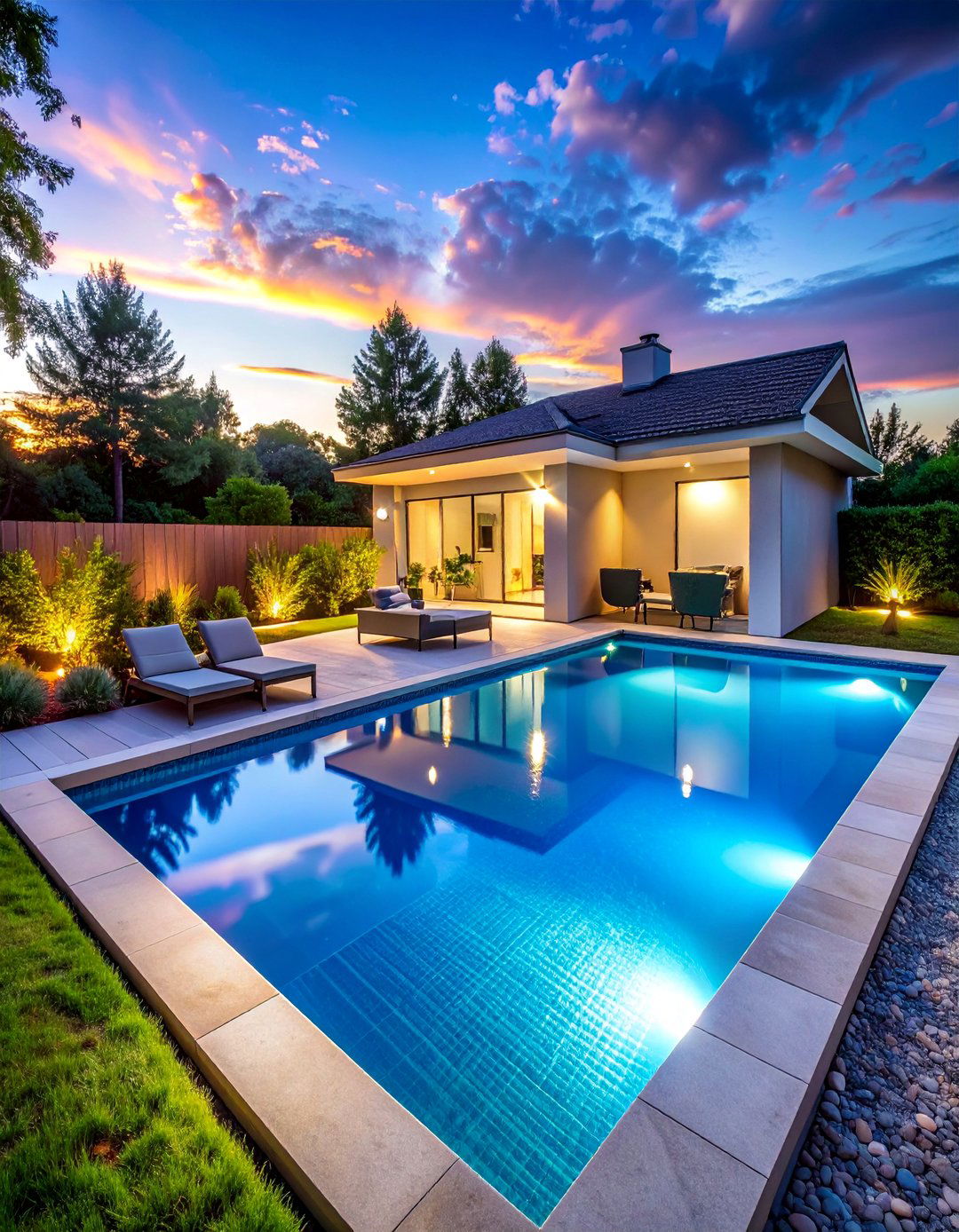Smart Technology Pool with App Control - 40 Backyard Pool Ideas for a Refreshing Summer Oasis