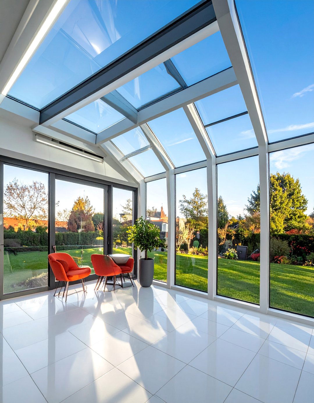 Smart Technology Sunroom - 30 Sunroom Ideas to Brighten Your Home