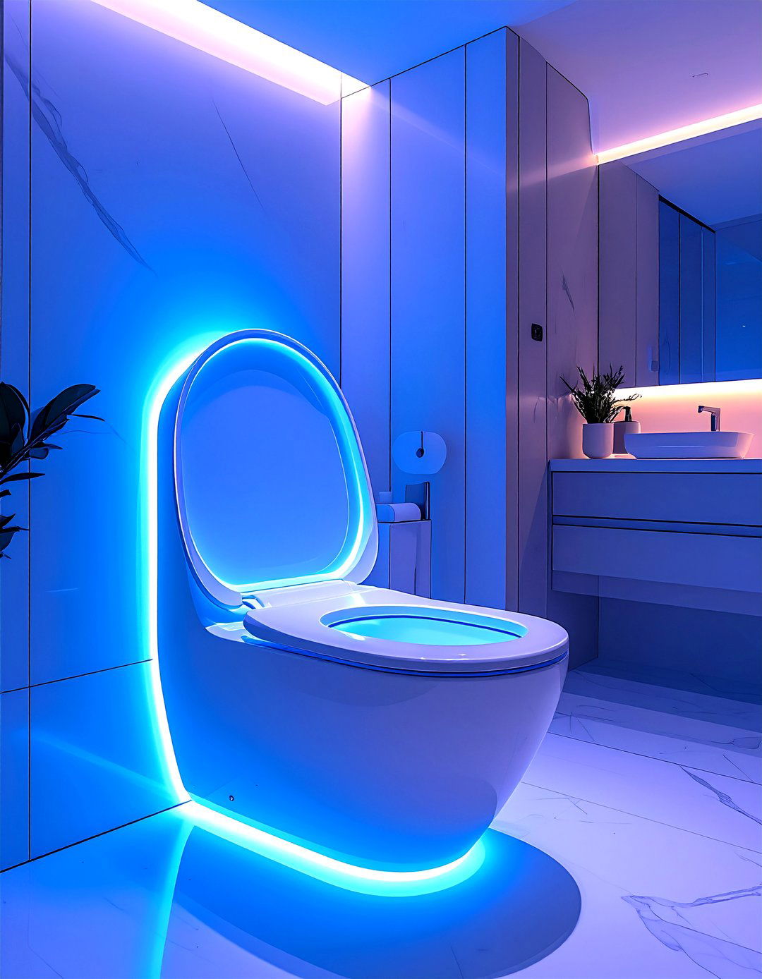 Smart Toilet Integration - 40 Bathroom Design Ideas for a Modern Home