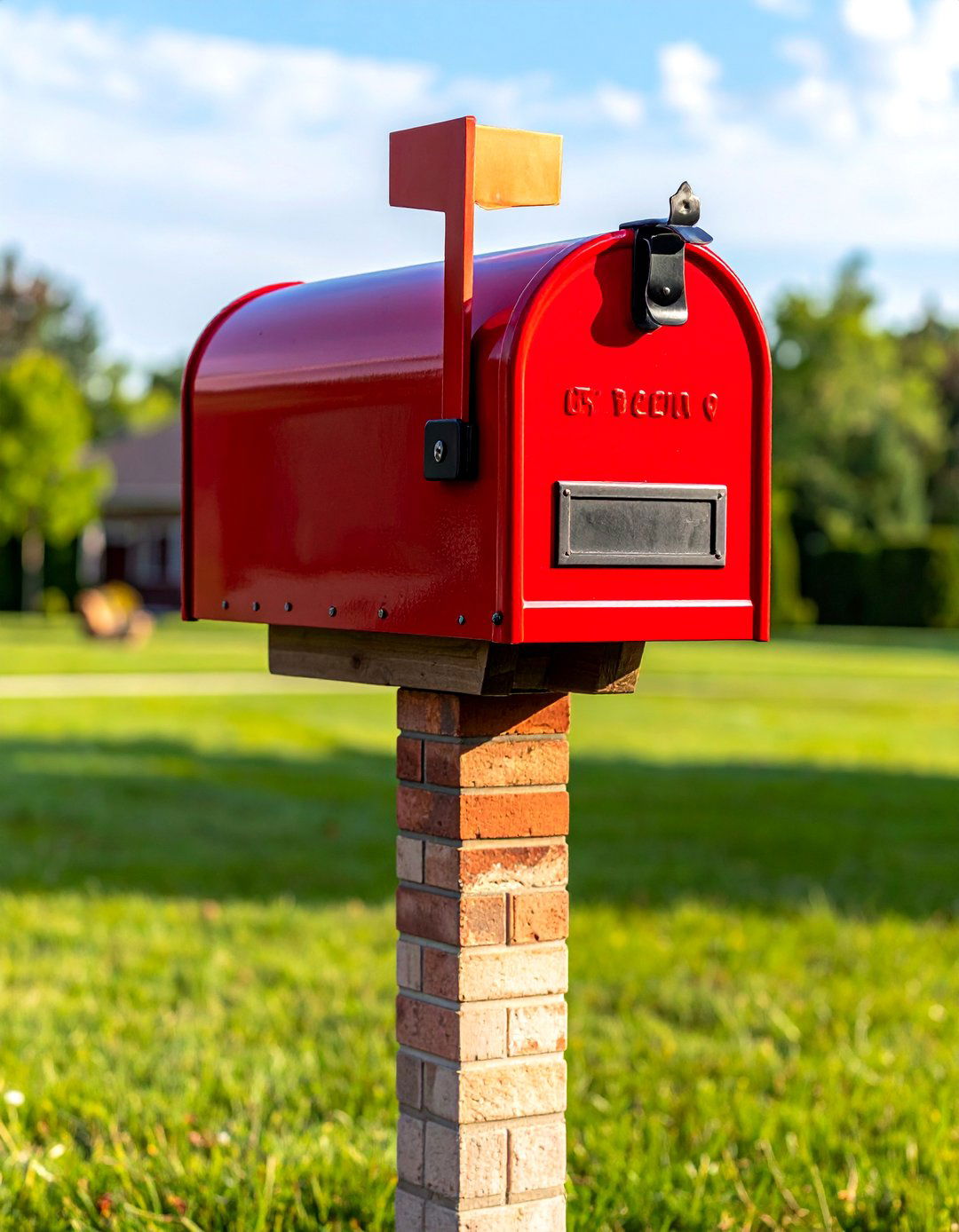 Soldier Course Detail Brick Mailbox - 30 Brick Mailbox Ideas to Elevate Your Curb Appeal