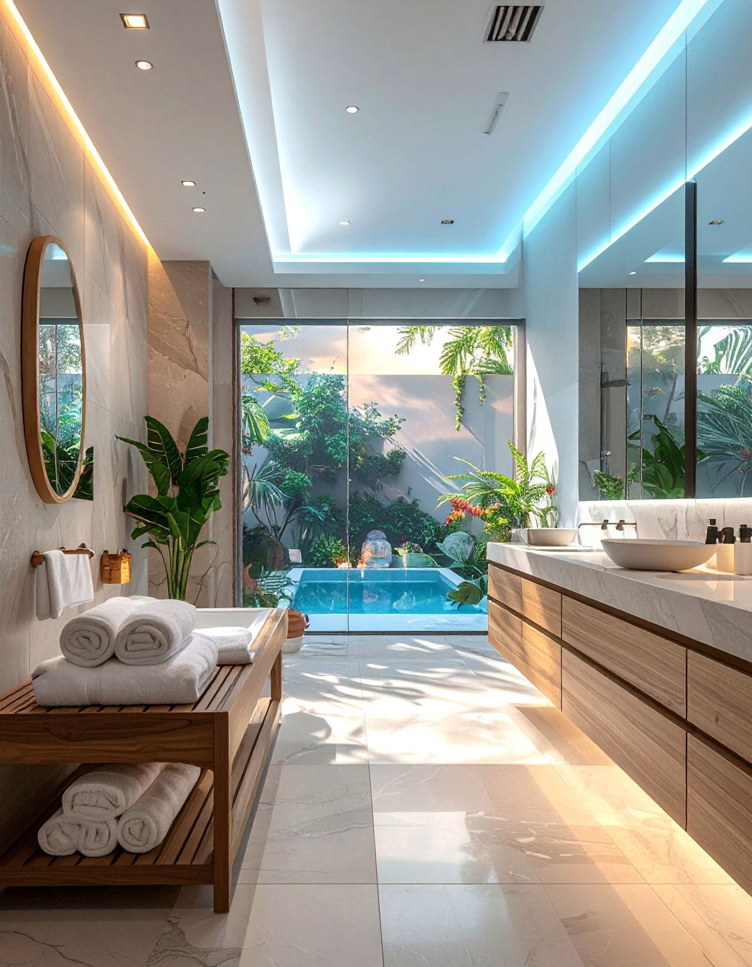 Spa Style Amenities - 40 Bathroom Decor Ideas to Refresh Your Space
