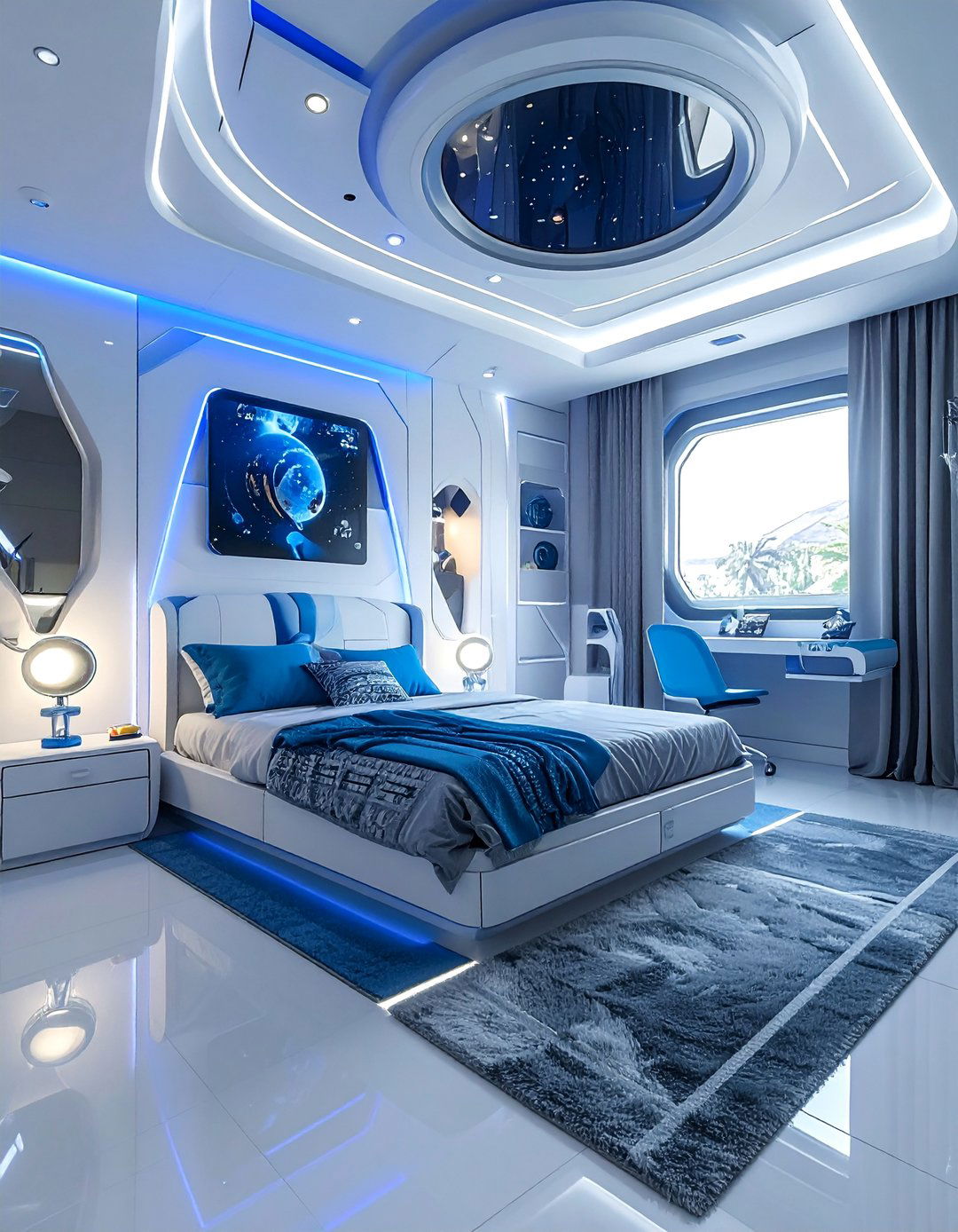 Space Colony Future Habitat - 40 Boys Room Ideas for a Fun and Functional Space