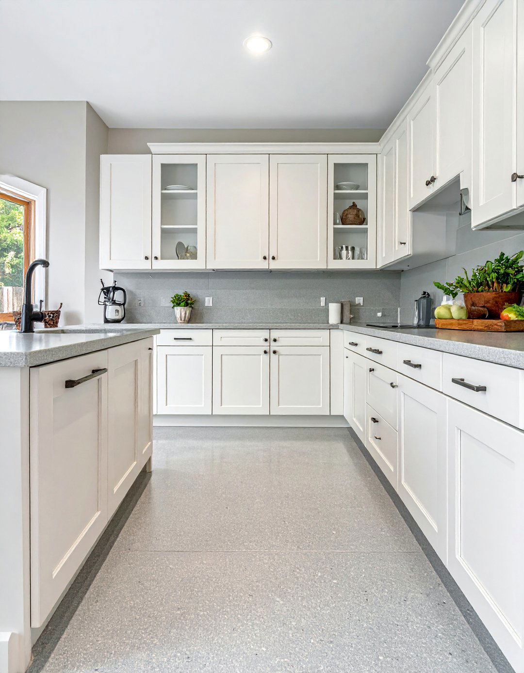 Speckled Linoleum Kitchen Flooring - 20 Linoleum Kitchen Flooring Ideas for a Chic Look