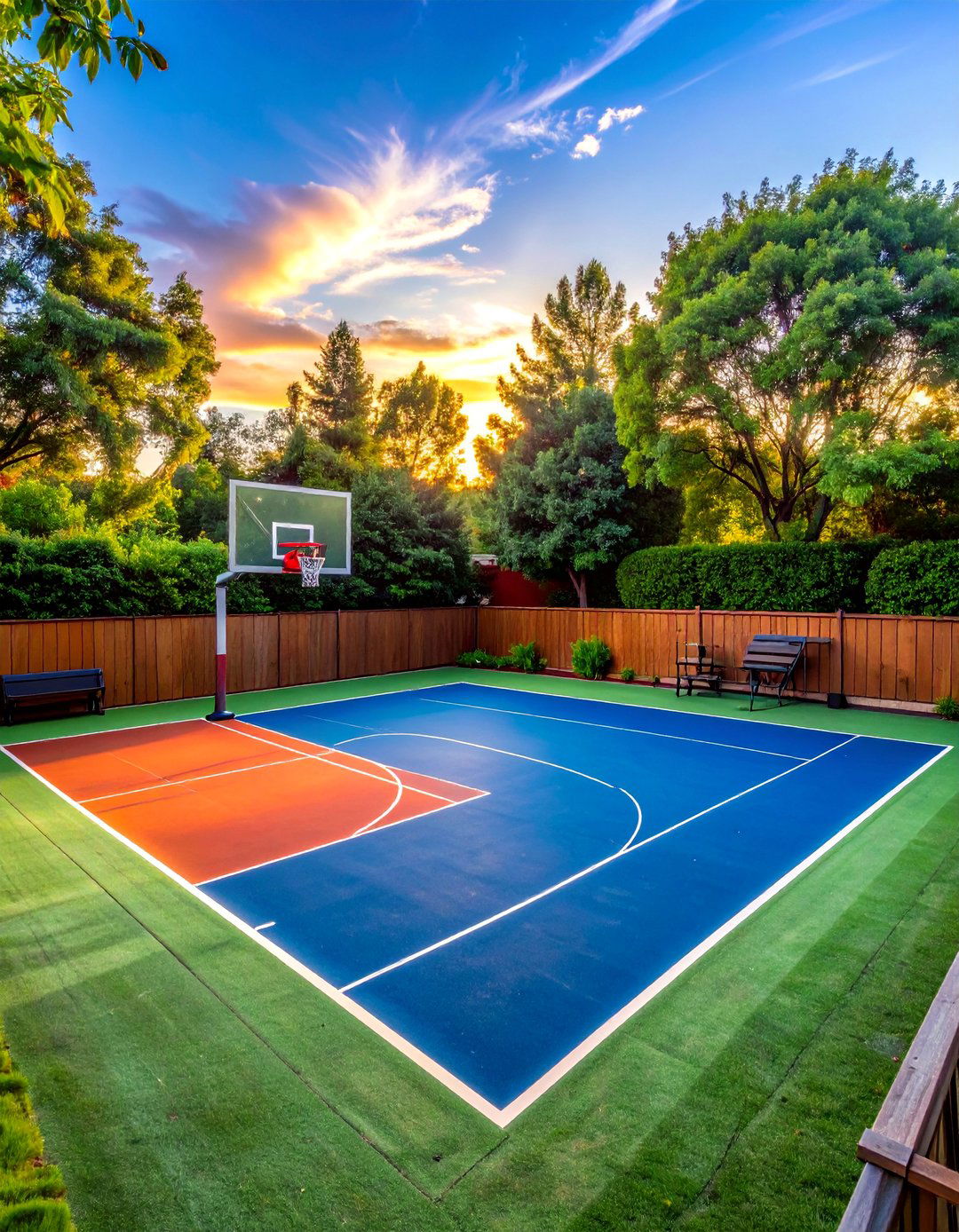Sports Court Game Area - 40 Backyard Ideas to Transform Your Outdoor Space