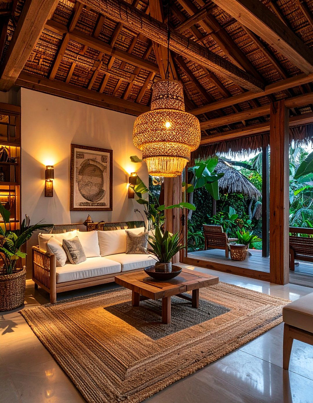 Statement Lighting Design - 30 Bungalow Interior Design Ideas to Inspire You