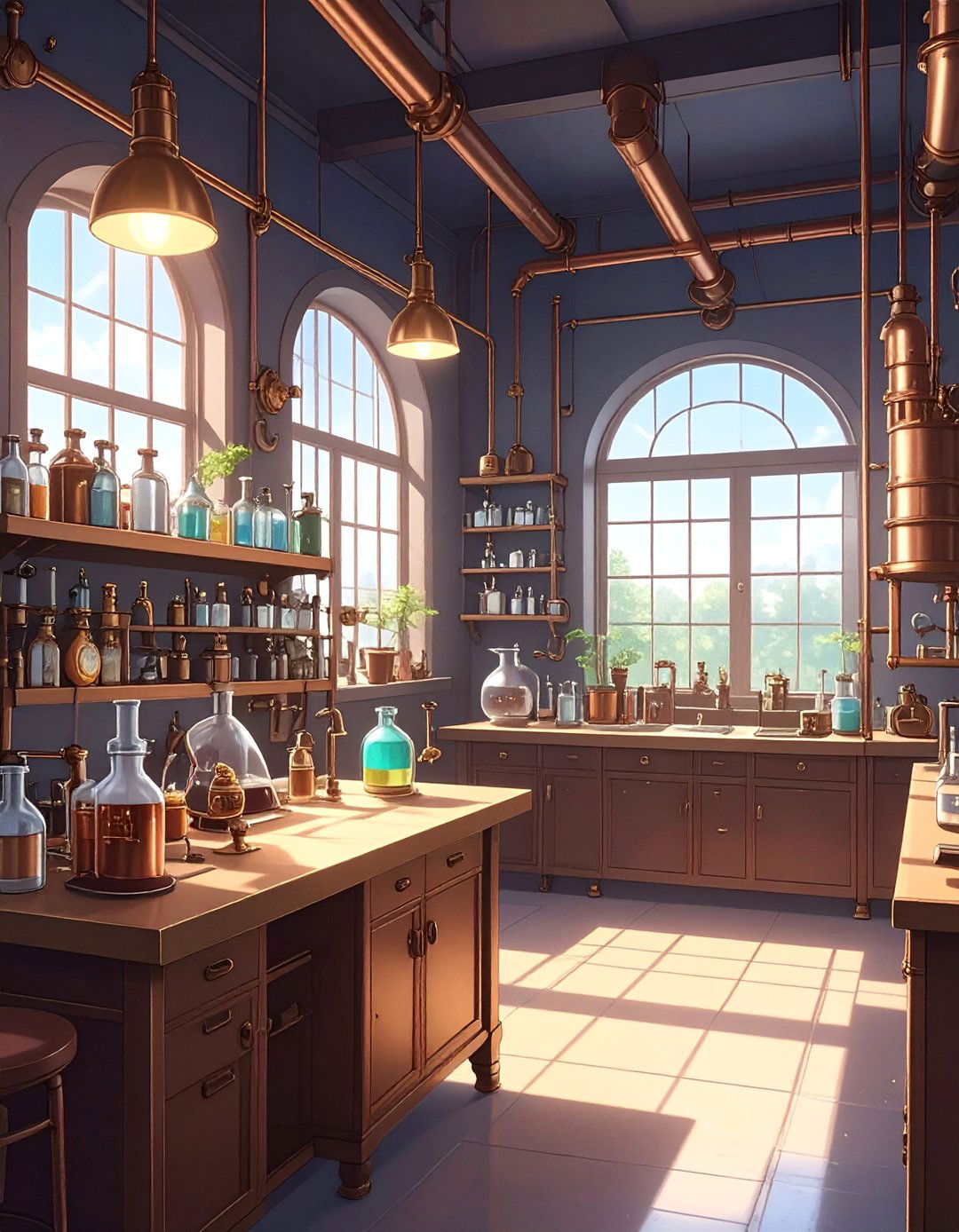 Steampunk Anime Laboratory - 40 Anime Room Ideas for the Ultimate Fan Experience