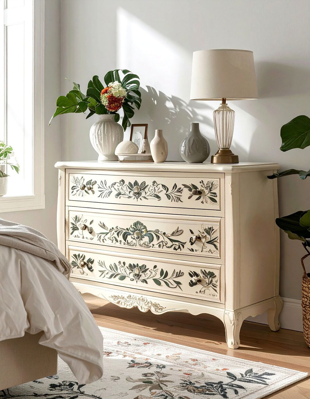 Stenciled Bedroom Furniture Patterns - 20 Painted Bedroom Furniture Ideas to Refresh Your Space
