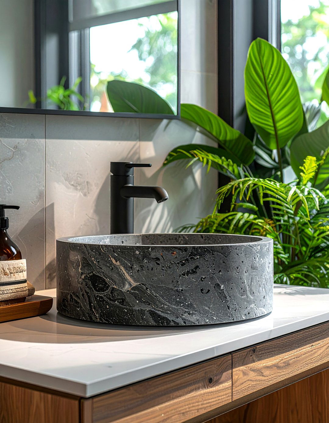 Stone Resin Freestanding Sink - 40 Bathroom Design Ideas for a Modern Home