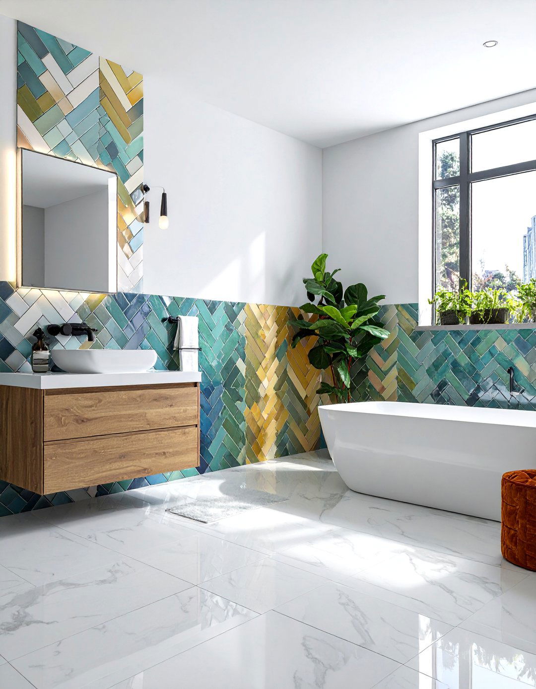 Subway Tile Variations - 40 Bathroom Decor Ideas to Refresh Your Space