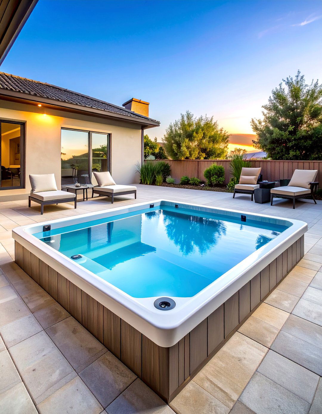 Sunken Patio with a Hot Tub - 20 Sunken Patio Ideas for a Unique and Cozy Outdoor Retreat