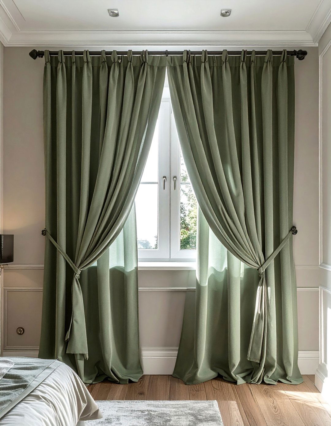Symmetrical Double Panel Closet Curtains - 30 Closet Curtain Ideas for Stylish Storage