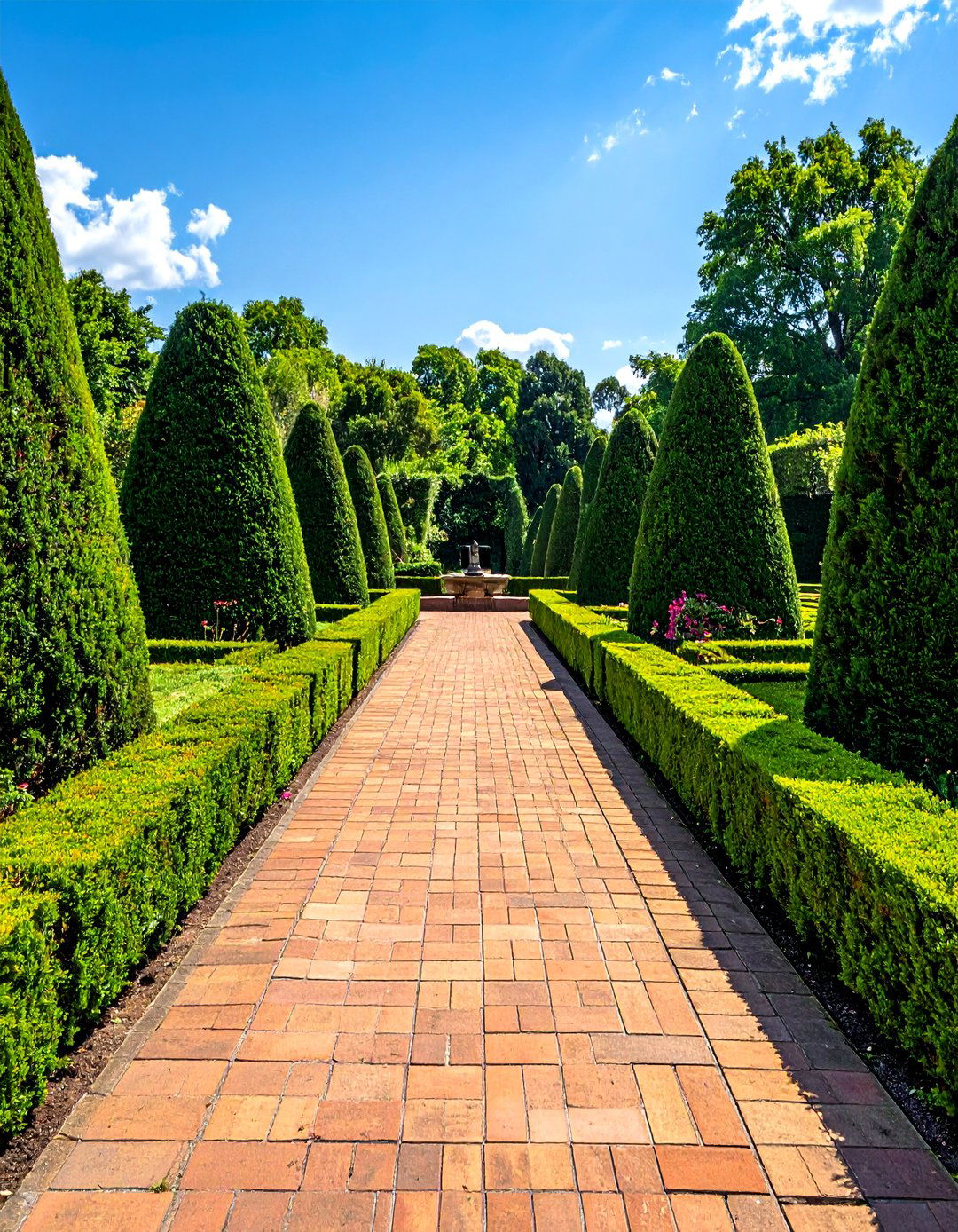 Symmetrical Formal Paver Walkway - 30 Paver Walkway Ideas to Beautify Your Garden