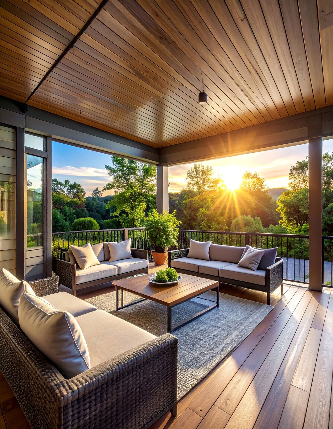 Technology Integration Smart - 40 Covered Porch Ideas for Year-Round Enjoyment