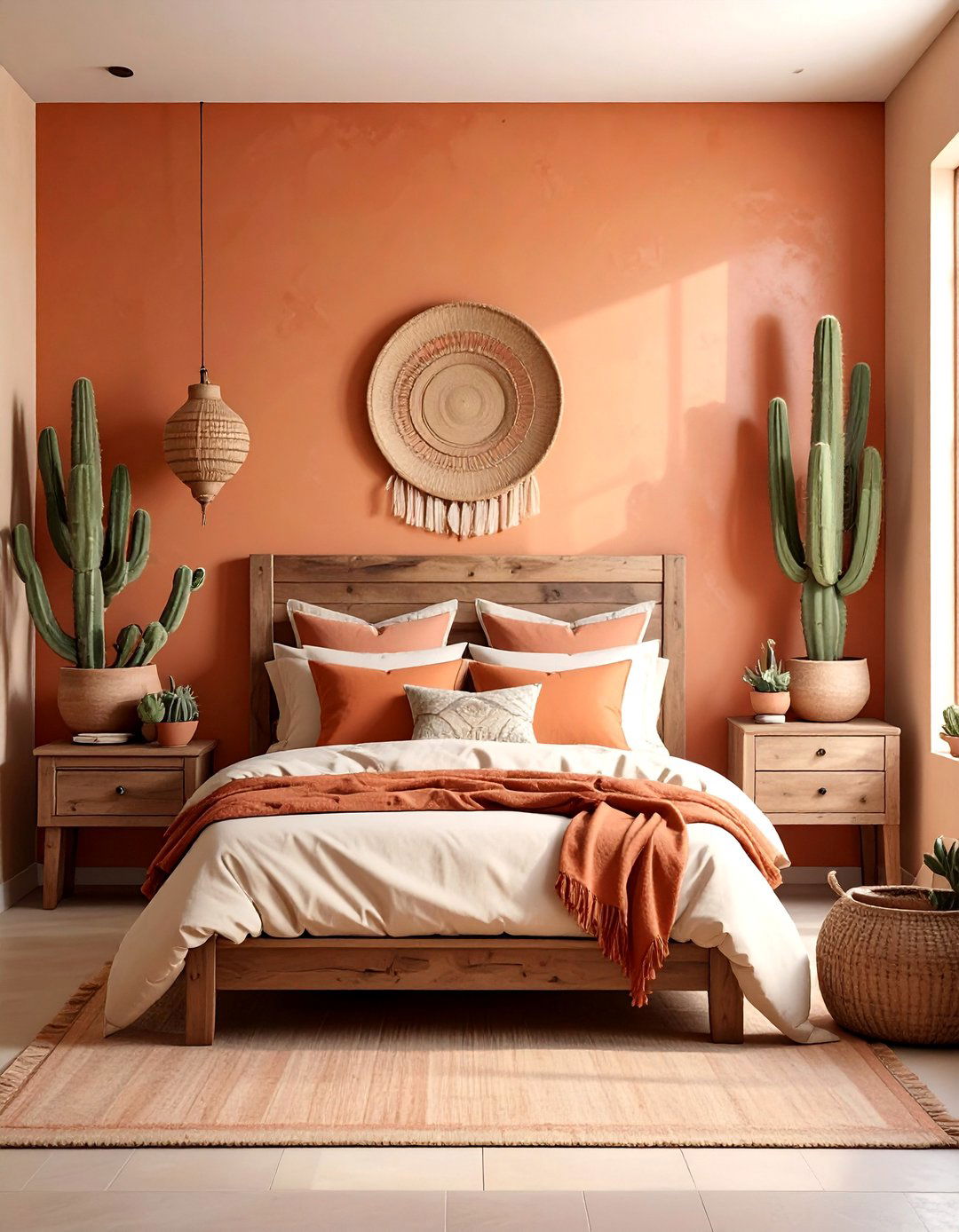 Terracotta and Cream Southwest Style - 30 Colorful Bedroom Ideas for a Vibrant Space