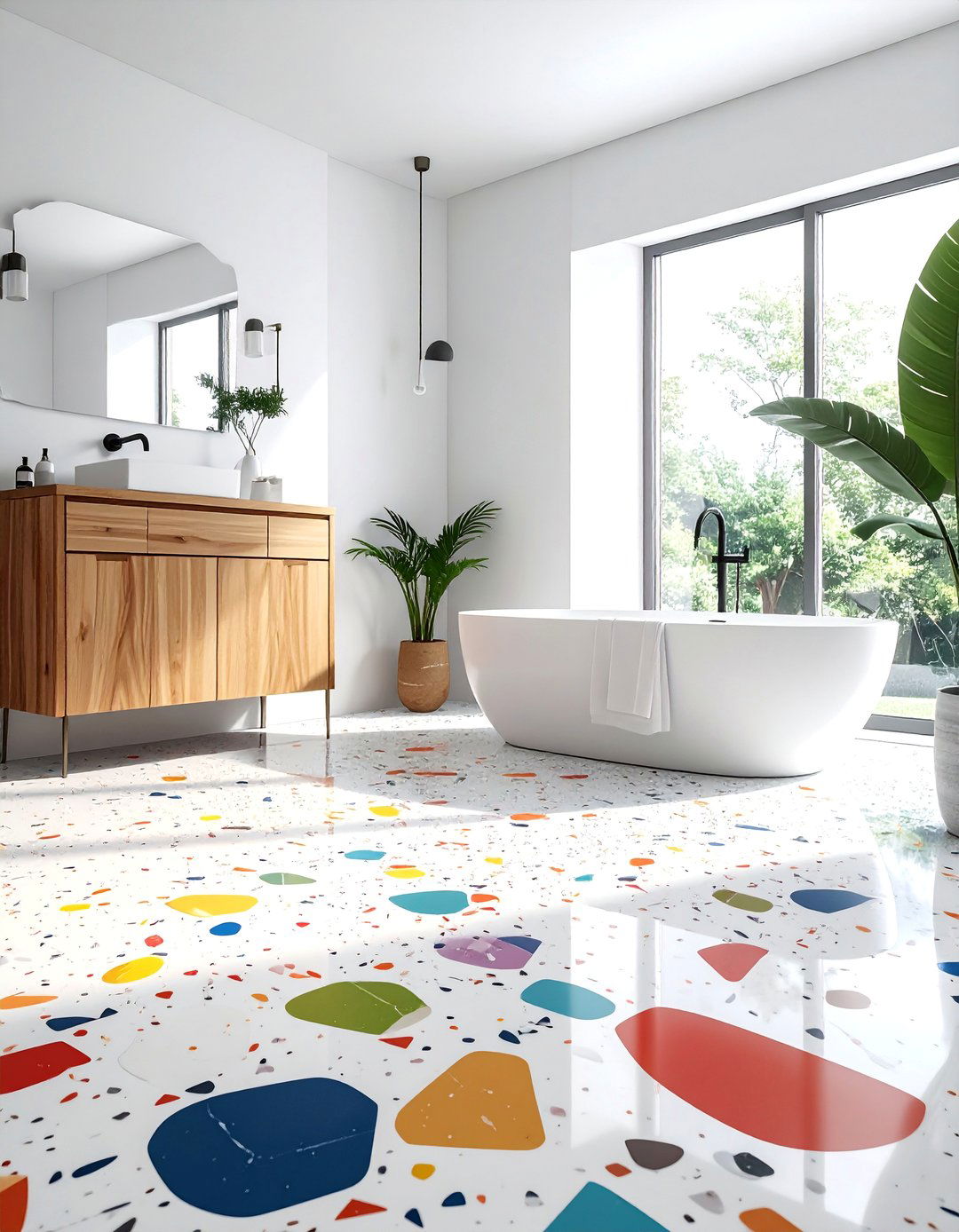 Terrazzo Floors and Walls - 40 Bathroom Design Ideas for a Modern Home