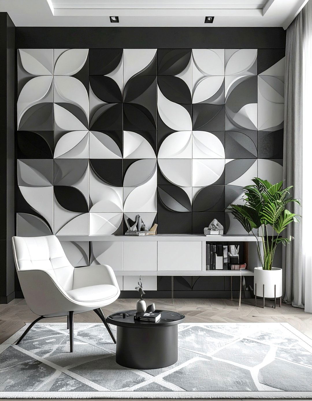 Tessellation Pattern Geometric Accent Wall - 25 Geometric Accent Wall Ideas for Modern Spaces