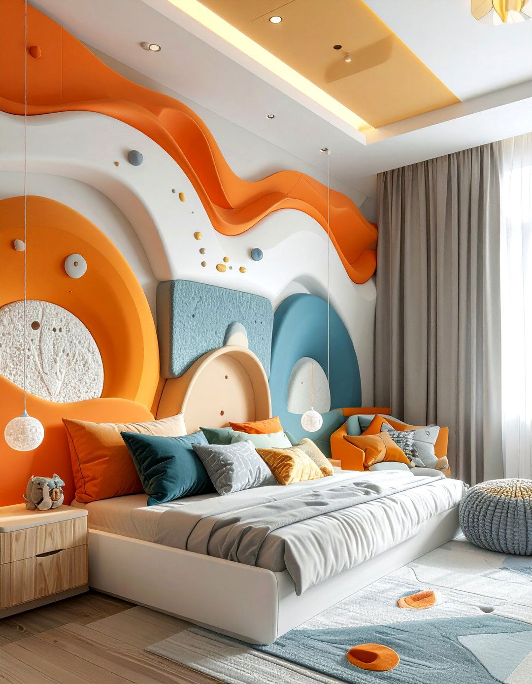 Textured Sensory Exploration Wall - 30 Kids Room Accent Wall Ideas for a Fun and Creative Space