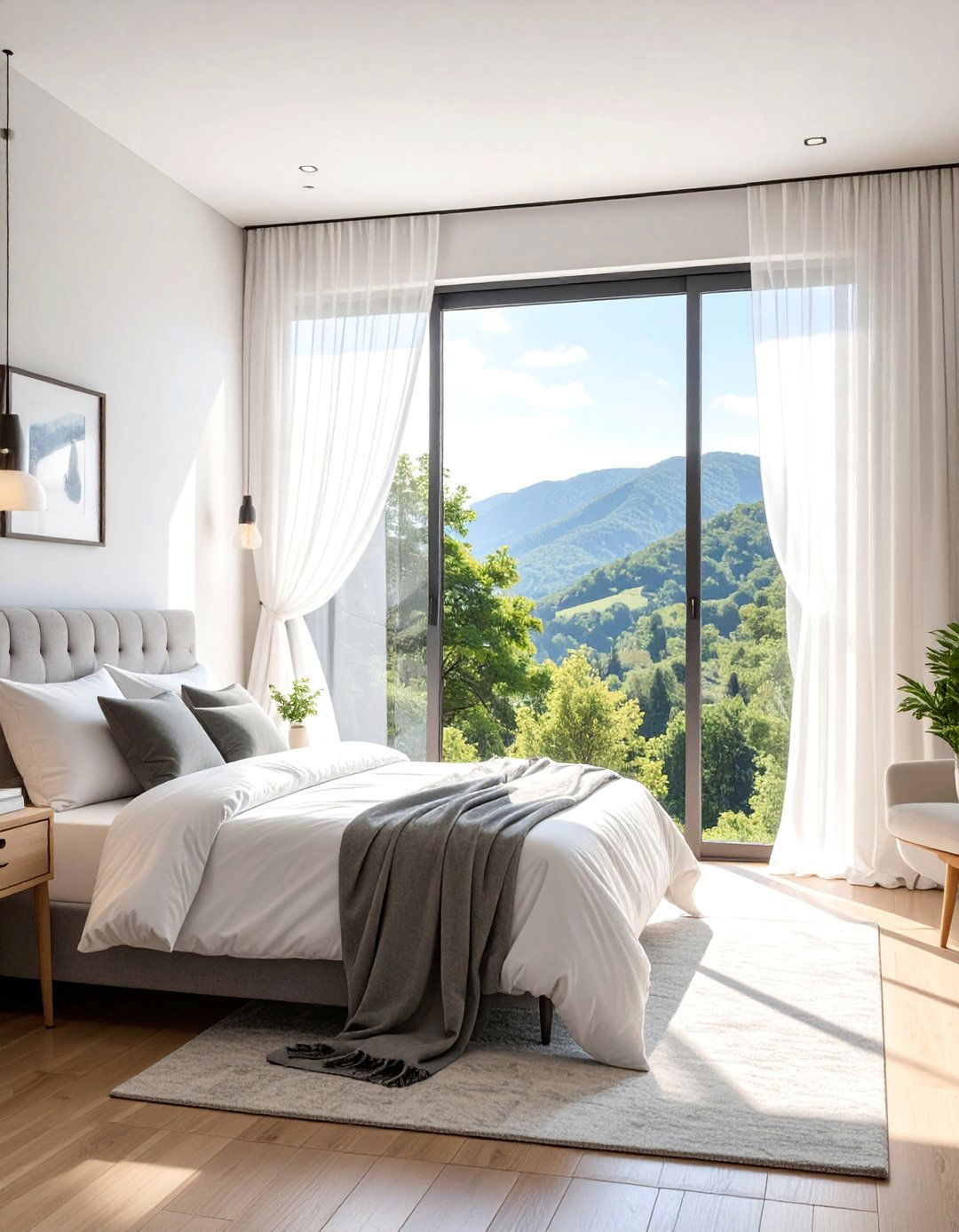 The Use of Soft Diffused Natural Light - 40 Bedroom Interior Design Ideas for Comfort