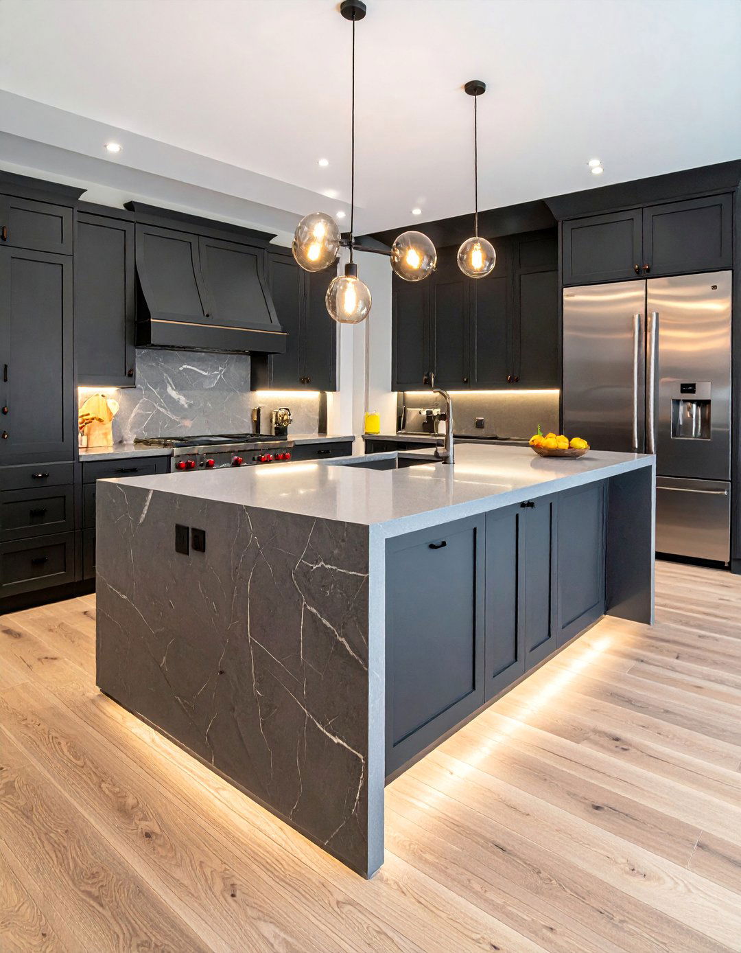 Thick Mitered Edge Quartz Kitchen Countertop - 20 Quartz Kitchen Countertops Ideas for Modern Homes