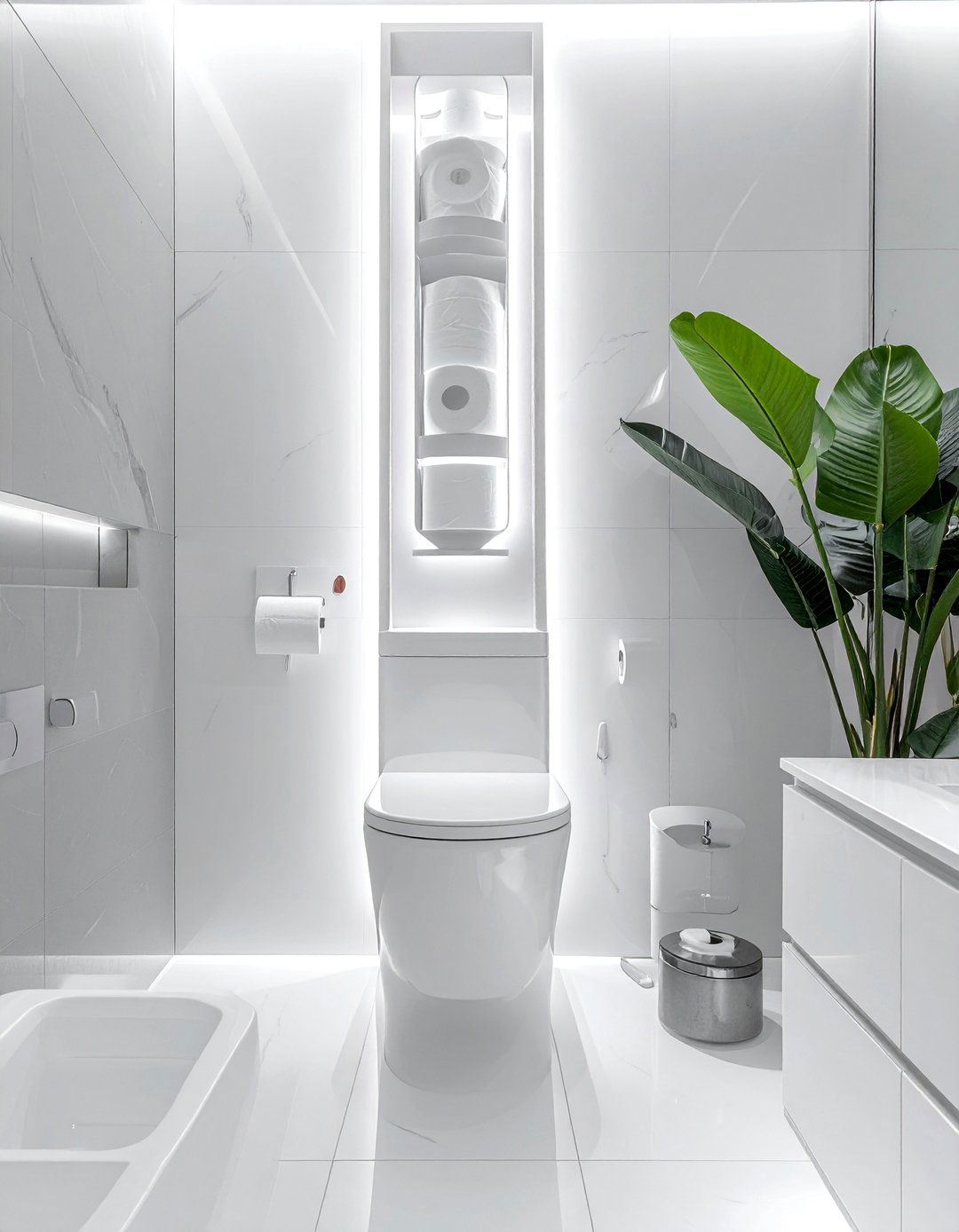 Toilet Paper Storage Tower - 25 Over Toilet Storage Ideas to Maximize Bathroom Space
