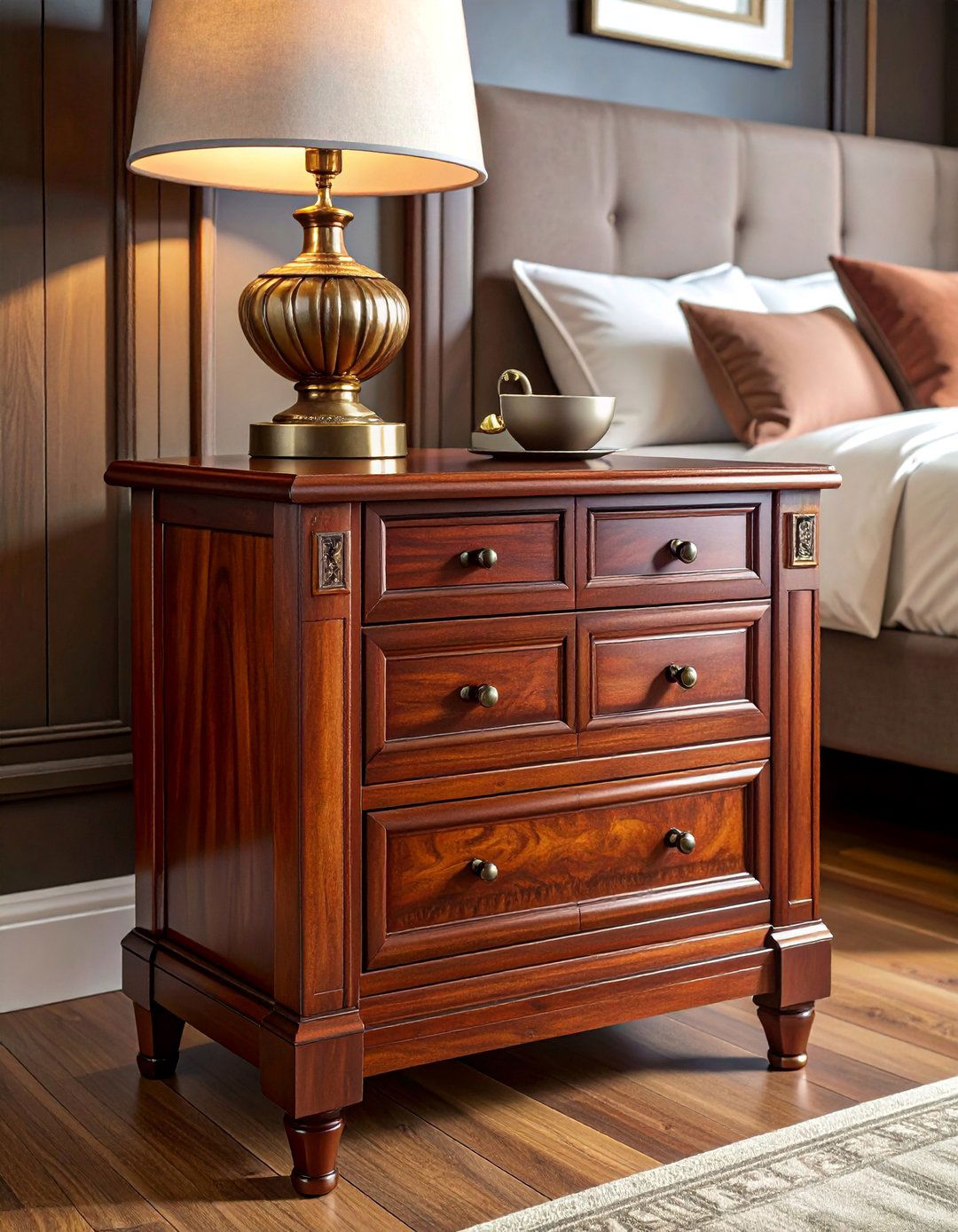 Traditional Classic Nightstand Design - 20 Nightstand Ideas to Enhance Your Bedroom Decor