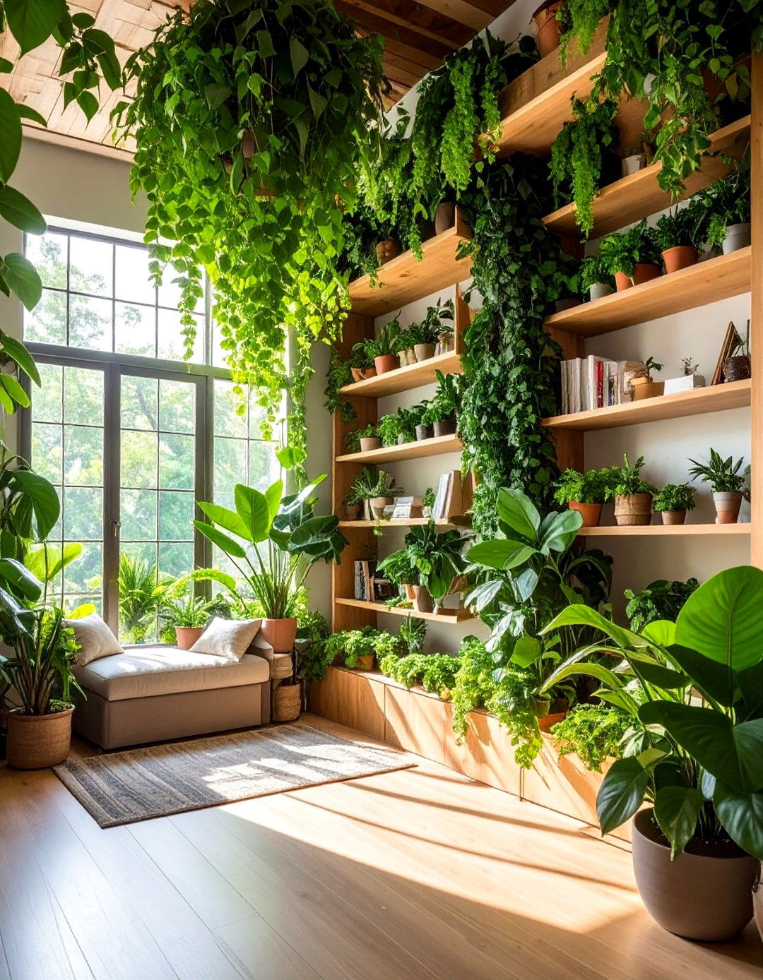 Trailing and Vining Plant Room Canopy - 20 Plant Room Ideas to Bring Nature Indoors