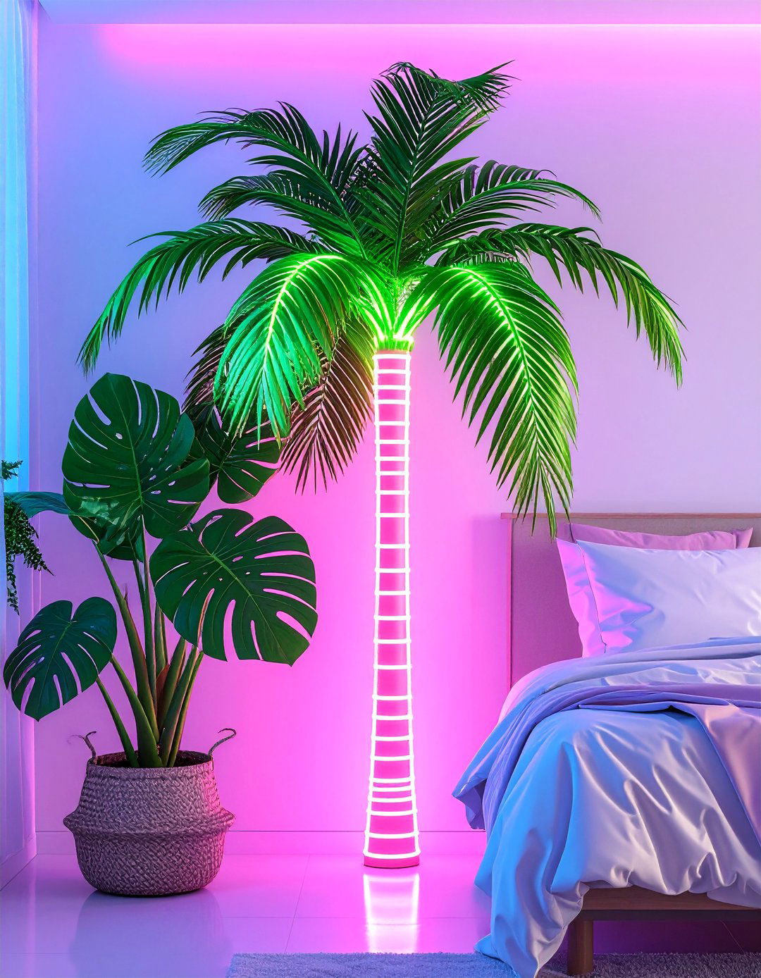 Tropical Neon Palm Tree Light