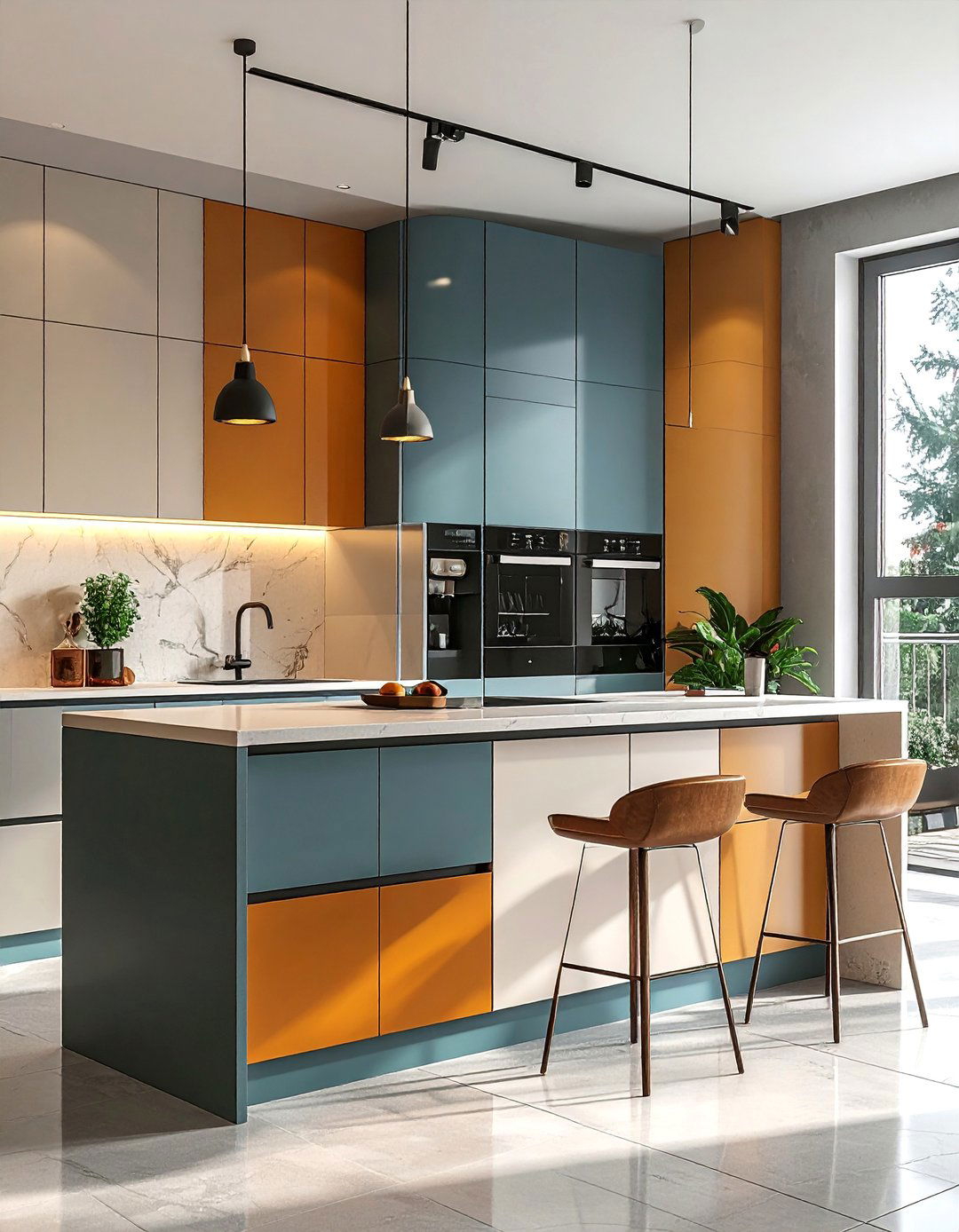 Two Tone Coffee Cabinet - 40 Coffee Bar Ideas to Elevate Your Home Brewing Station