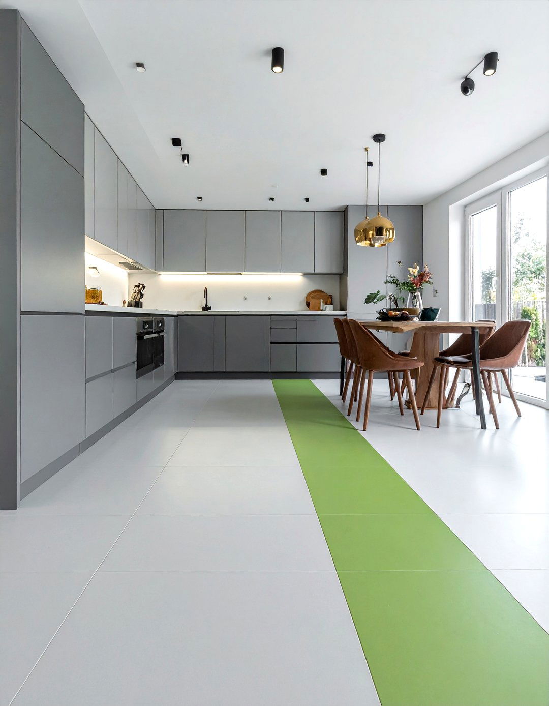 Two Tone Linoleum Kitchen Flooring - 20 Linoleum Kitchen Flooring Ideas for a Chic Look