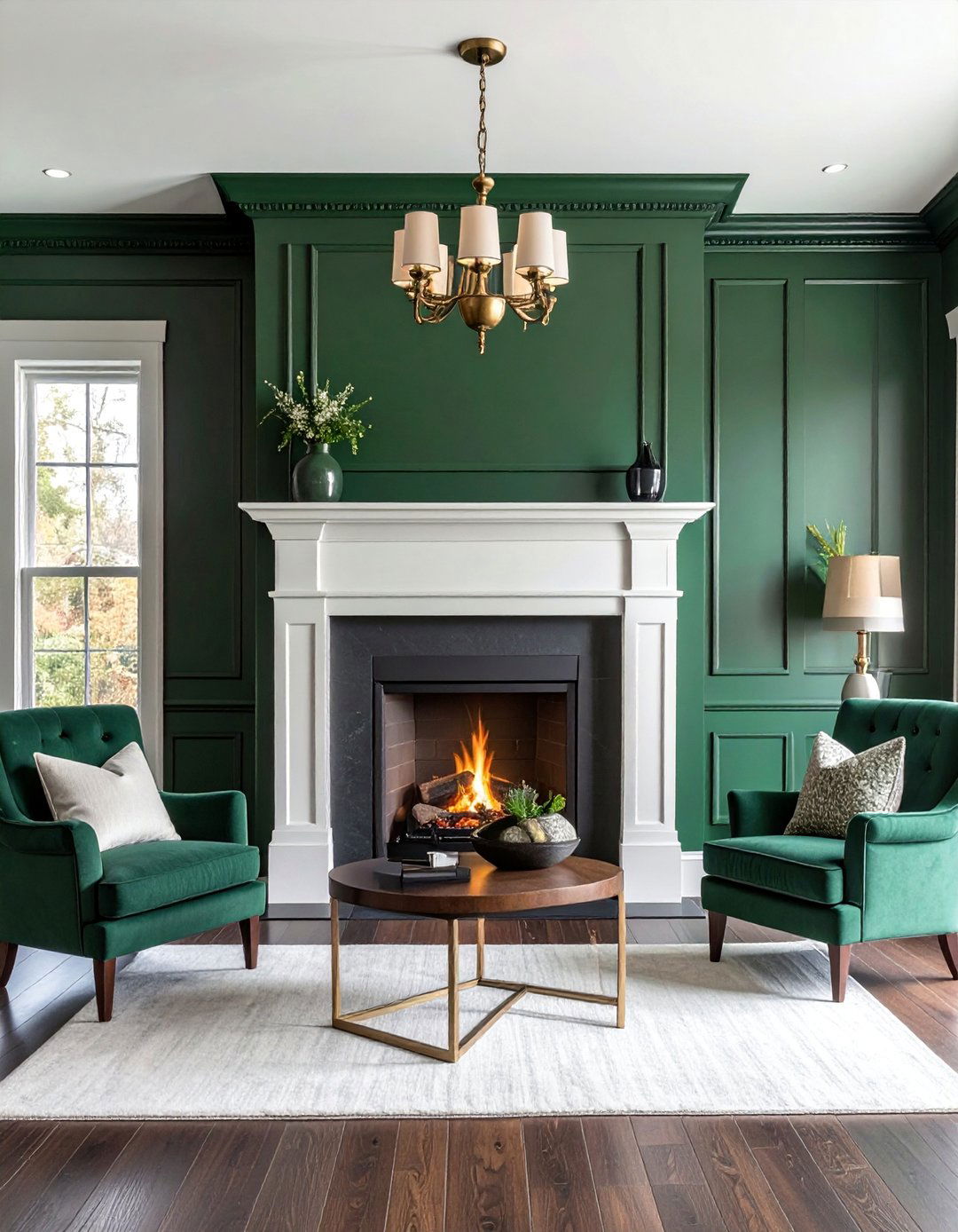 Two Toned Paint Craftsman Fireplace - 30 Craftsman-style Fireplace Ideas for a Cozy Home